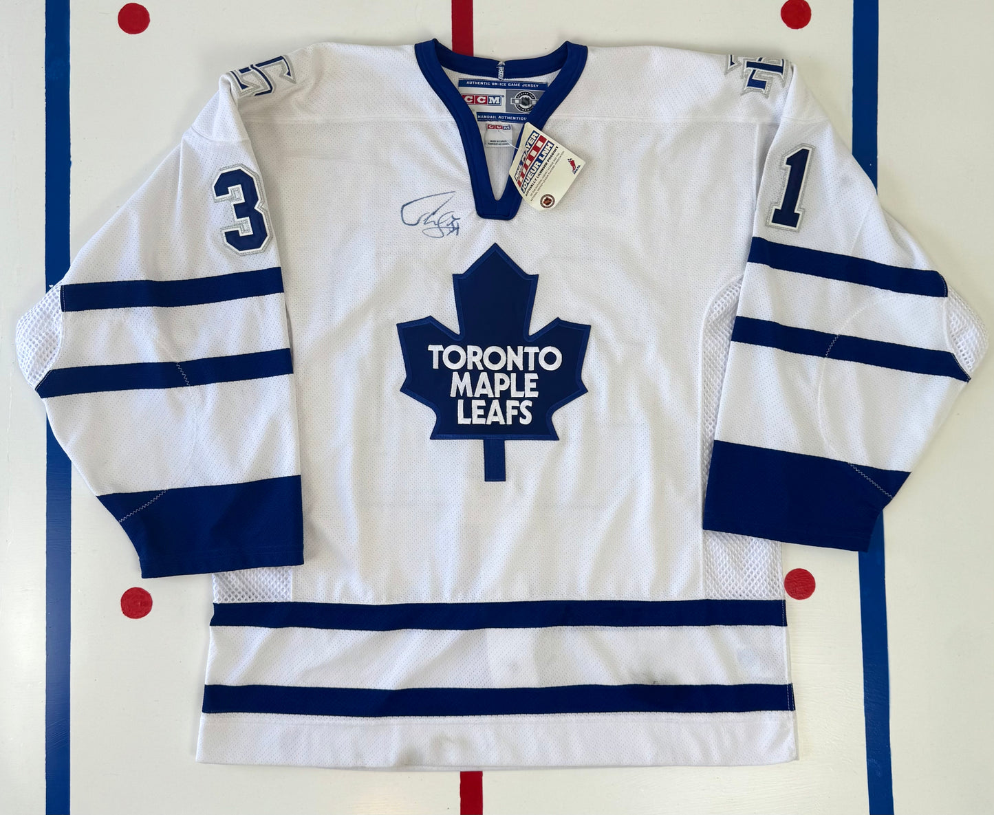 Toronto Maple Leafs Curtis Joseph 2000-2002 Signed NHL Hockey Jersey (52/XL)
