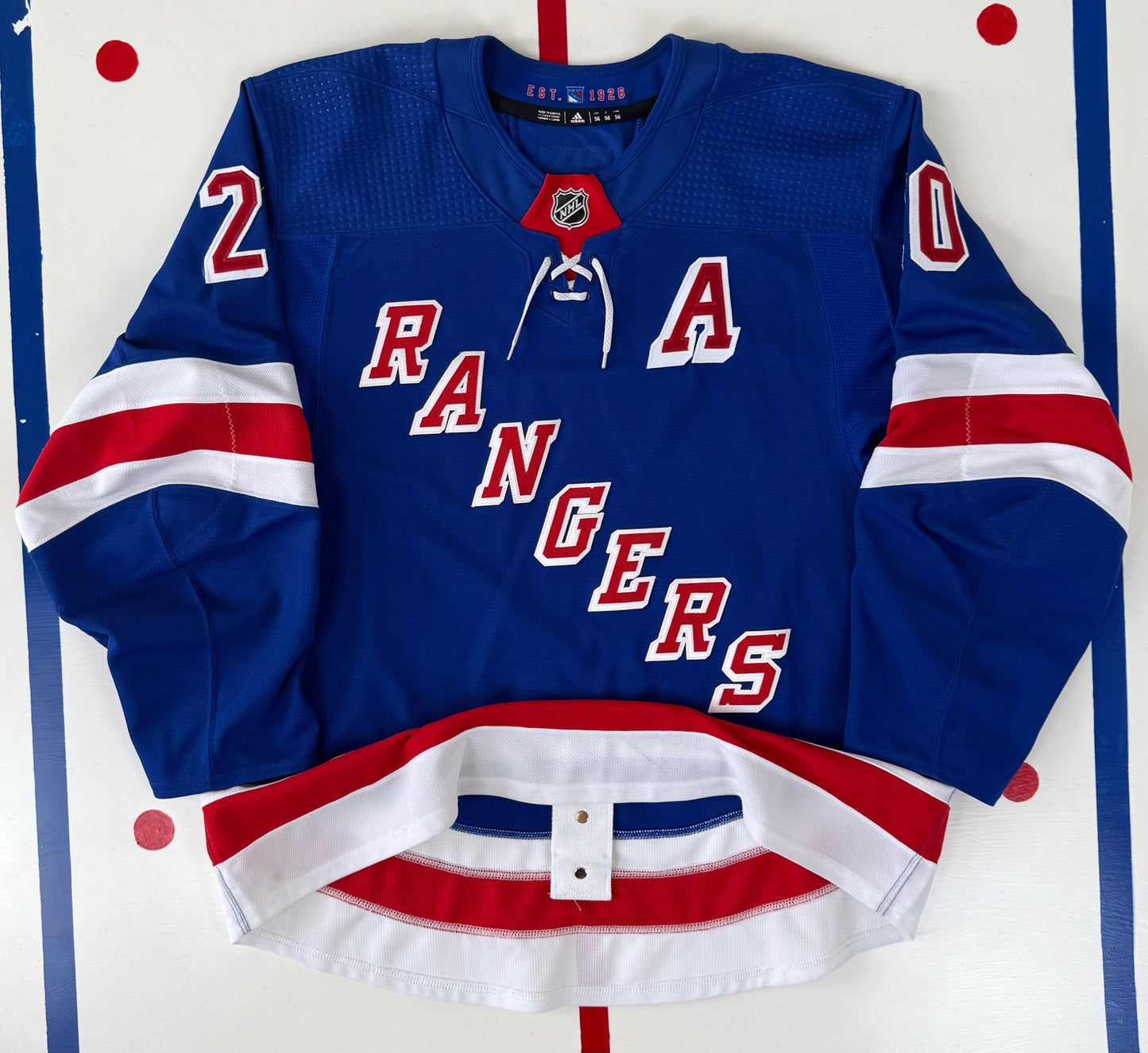 New York Rangers Chris Kreider 2018-2021 NHL Hockey Jersey (56/XXL)