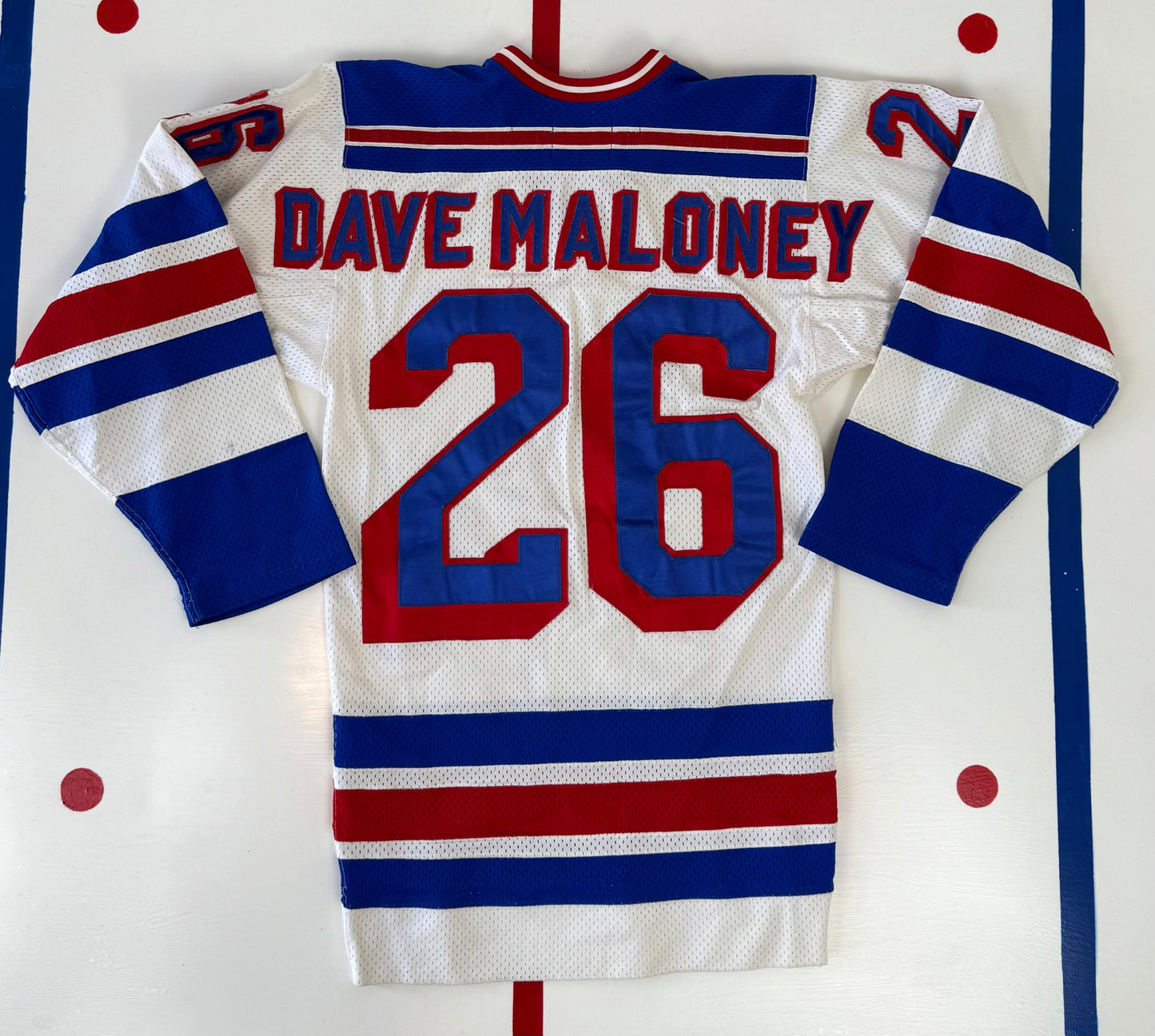 New York Rangers 1980-1984 Dave Maloney NHL Hockey Jersey (36/Small)