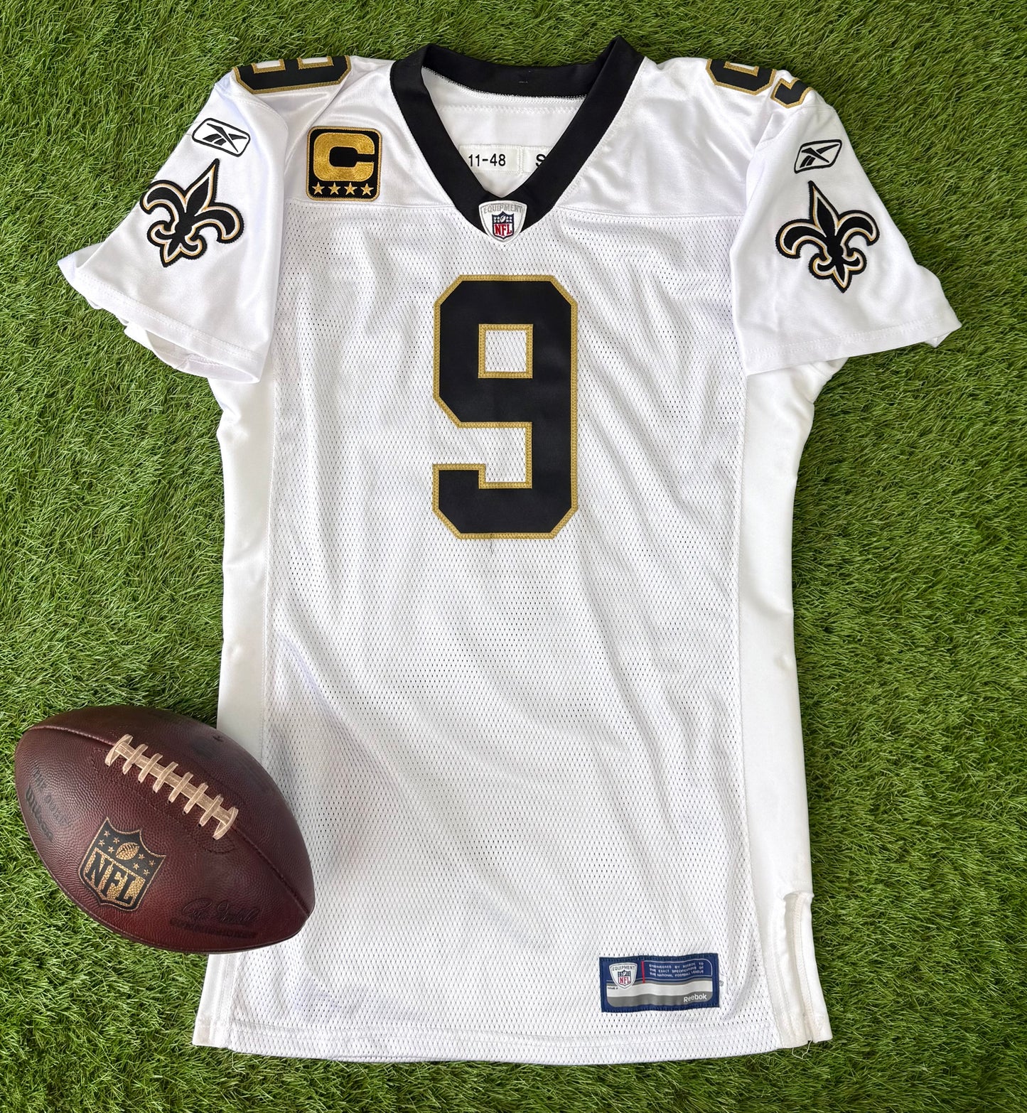 New Orleans Saints Drew Brees Autographed Team Issued 2011 NFL Football Jersey (48/XL)