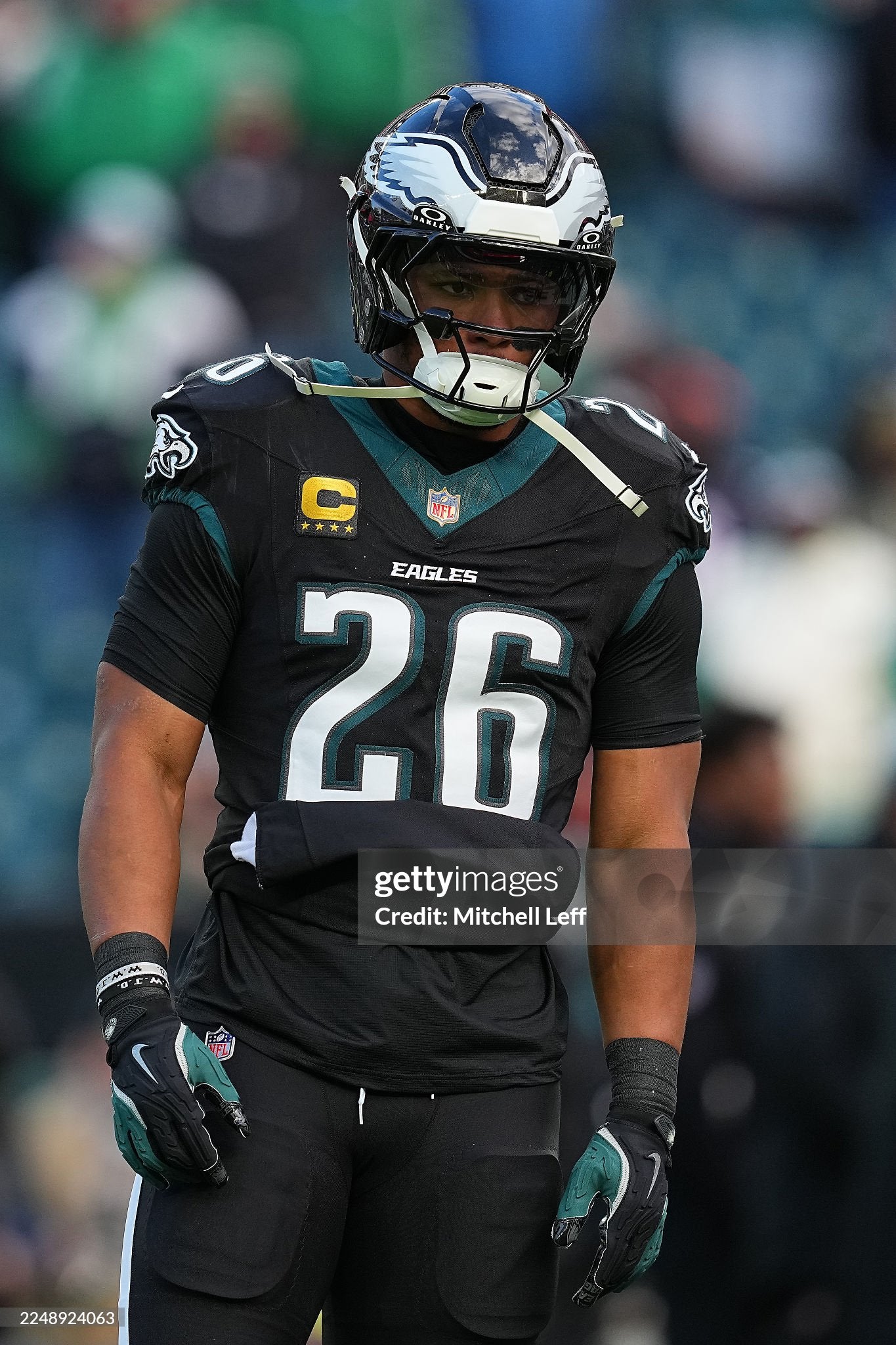 Philadelphia Eagles Saquon Barkley 2024-2025 NFL Football Jersey (48/XL)
