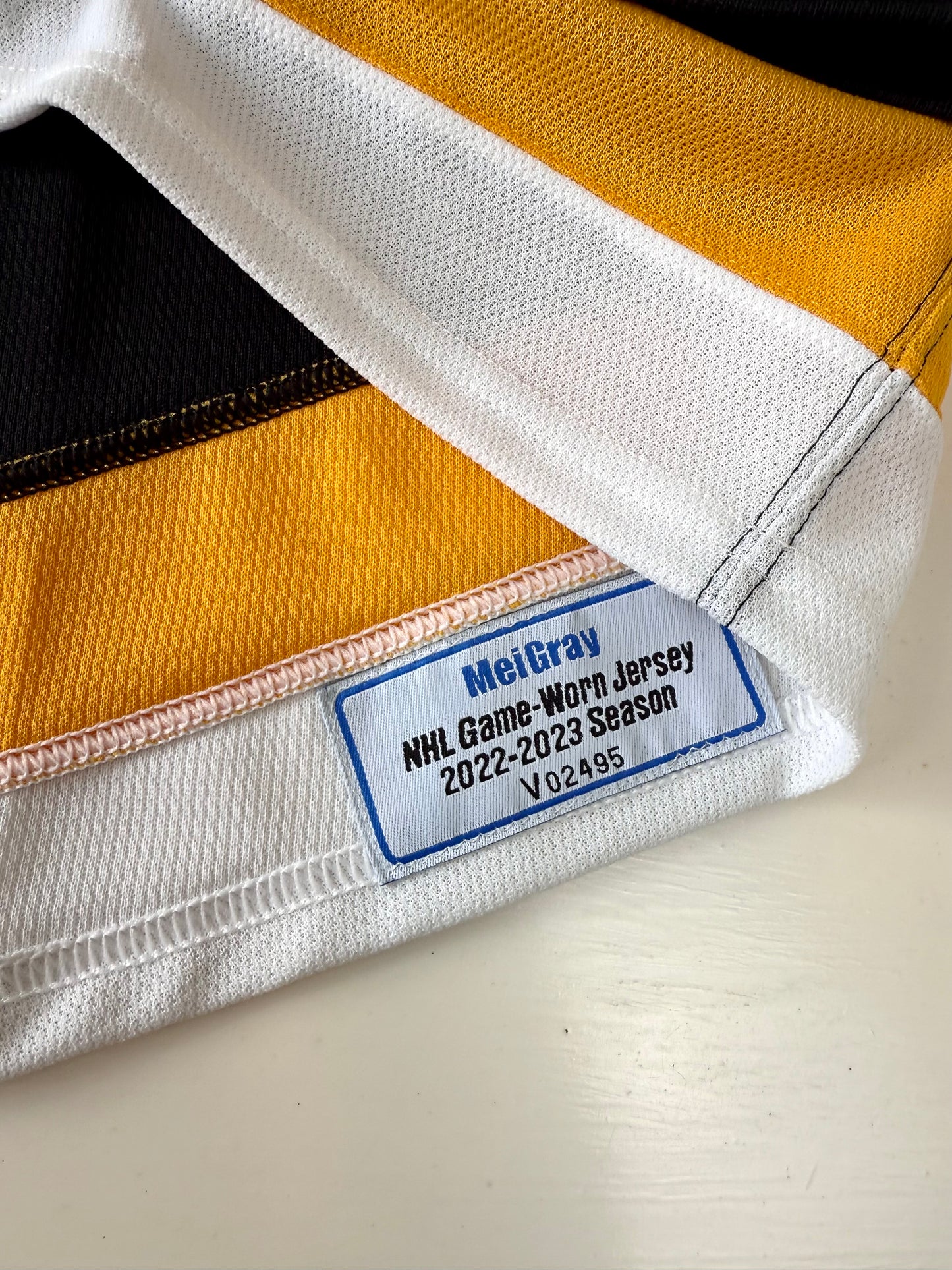 Boston Bruins Charlie McAvoy 2022-2023 Game Issued Alternate NHL Hockey Jersey (56/XXL)