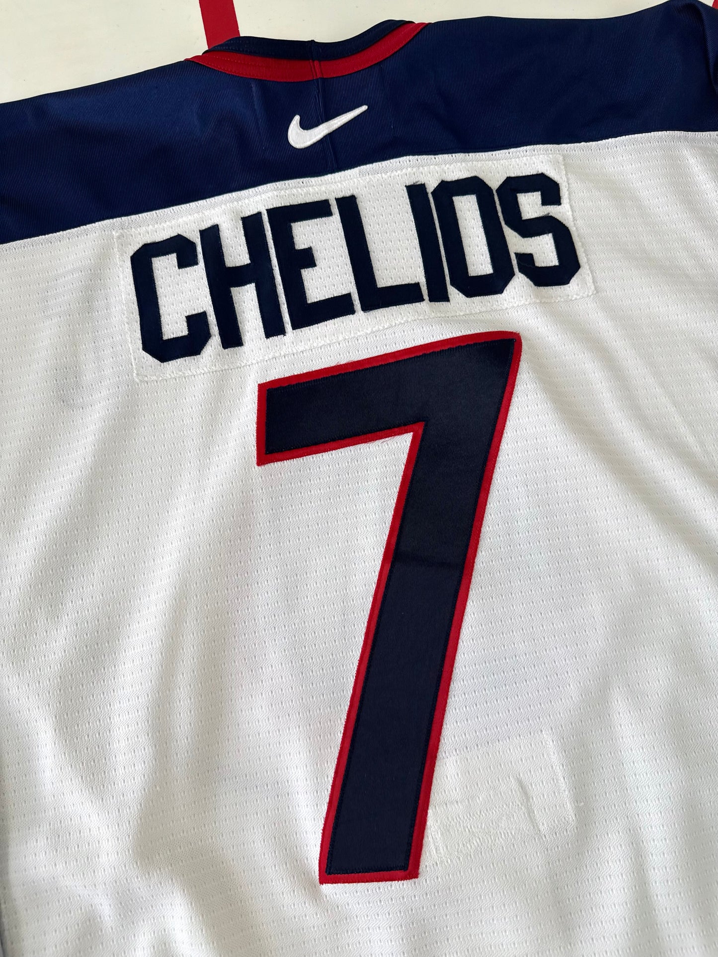Team USA Chris Chelios 1998 Nagano Olympics Hockey Jersey (56/XL)