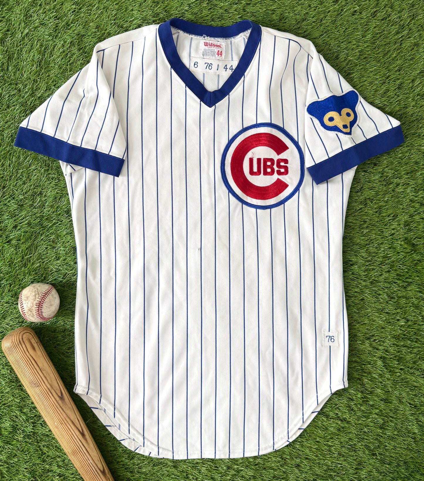 Chicago Cubs Tim Hosley 1976 Game Worn MLB Baseball Jersey (44/Large)
