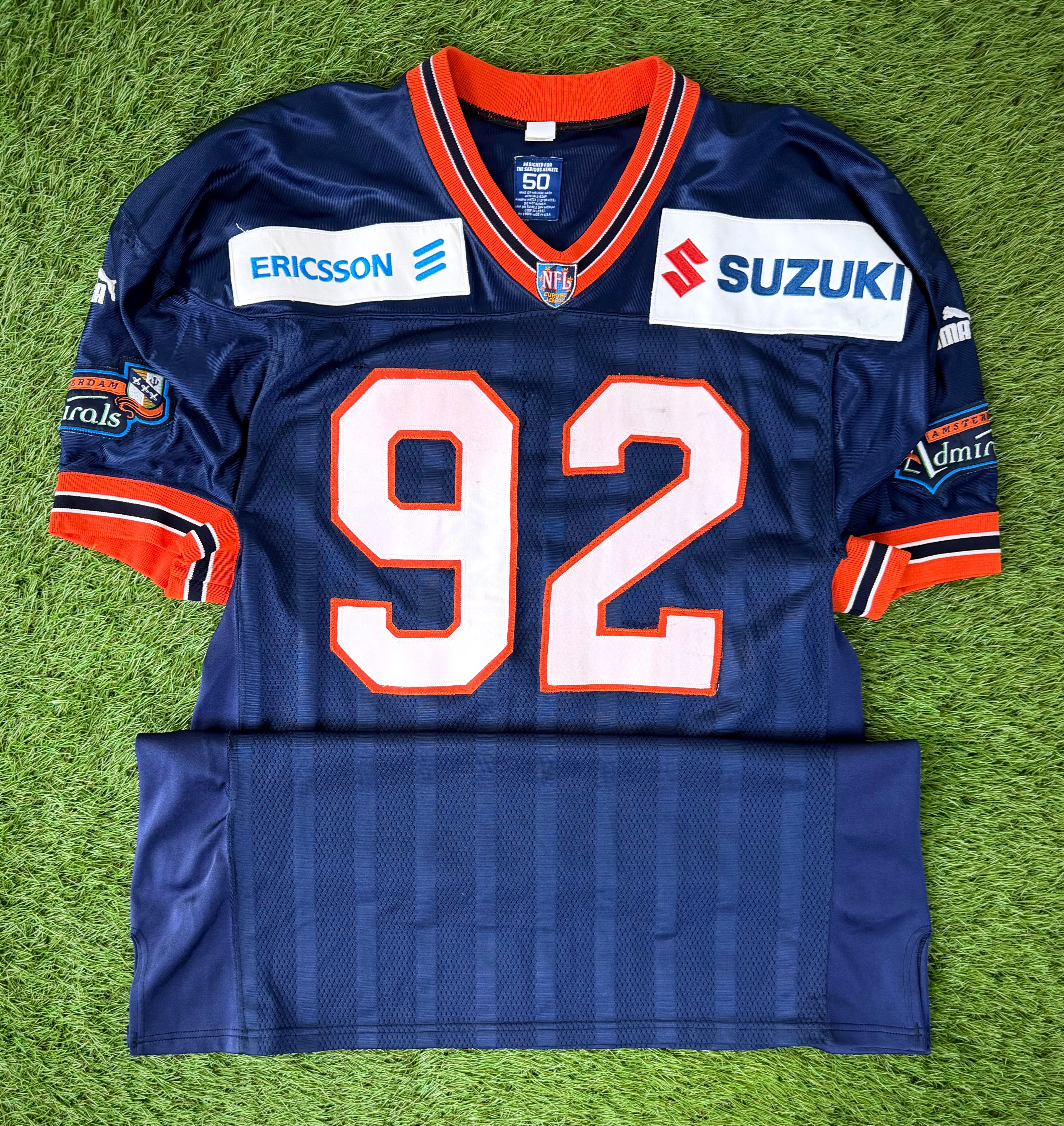 Amsterdam Admirals David Sanders 1999 NFL Europe Game Worn