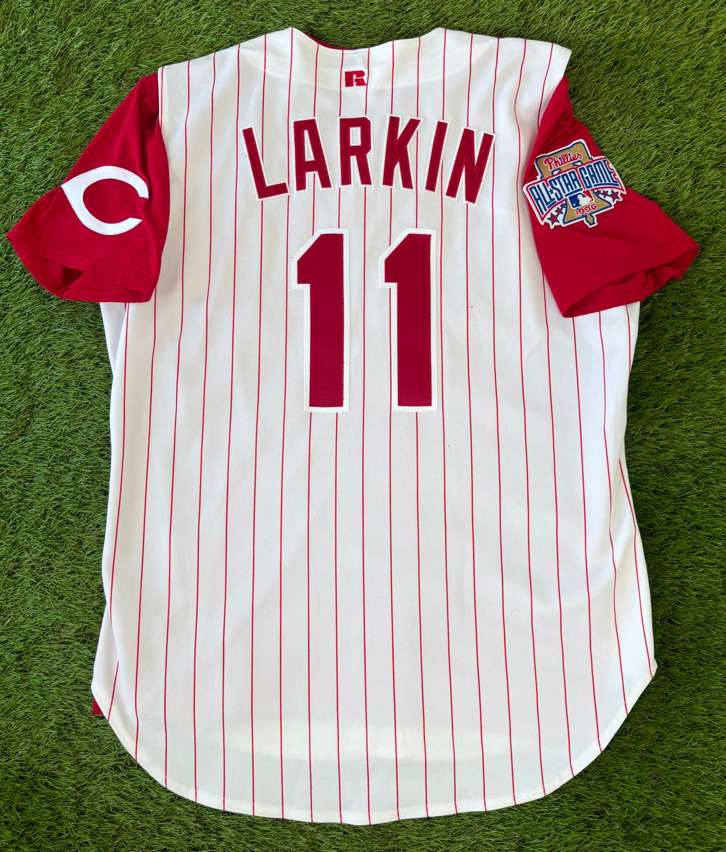Cincinnati Reds Barry Larkin 1996 MLB All-Star Game Baseball Jersey (44/Large)