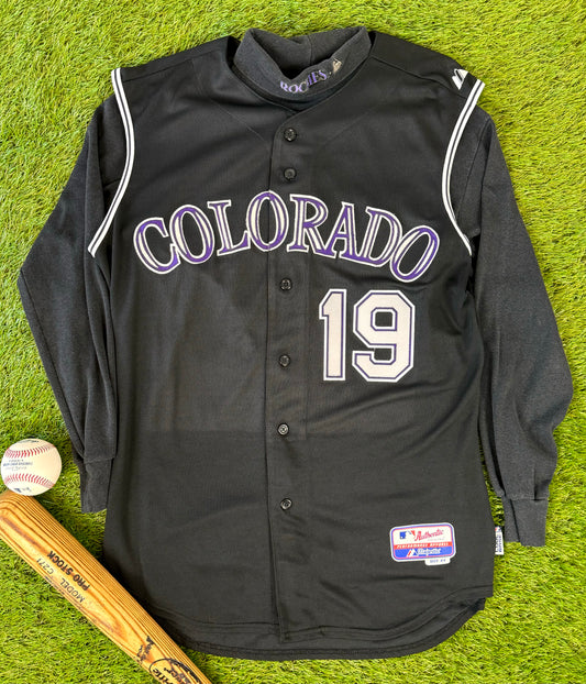 Colorado Rockies 2014-2016 Charlie Blackmon Alternate Vest MLB Baseball Jersey and Undershirt (44/Large)