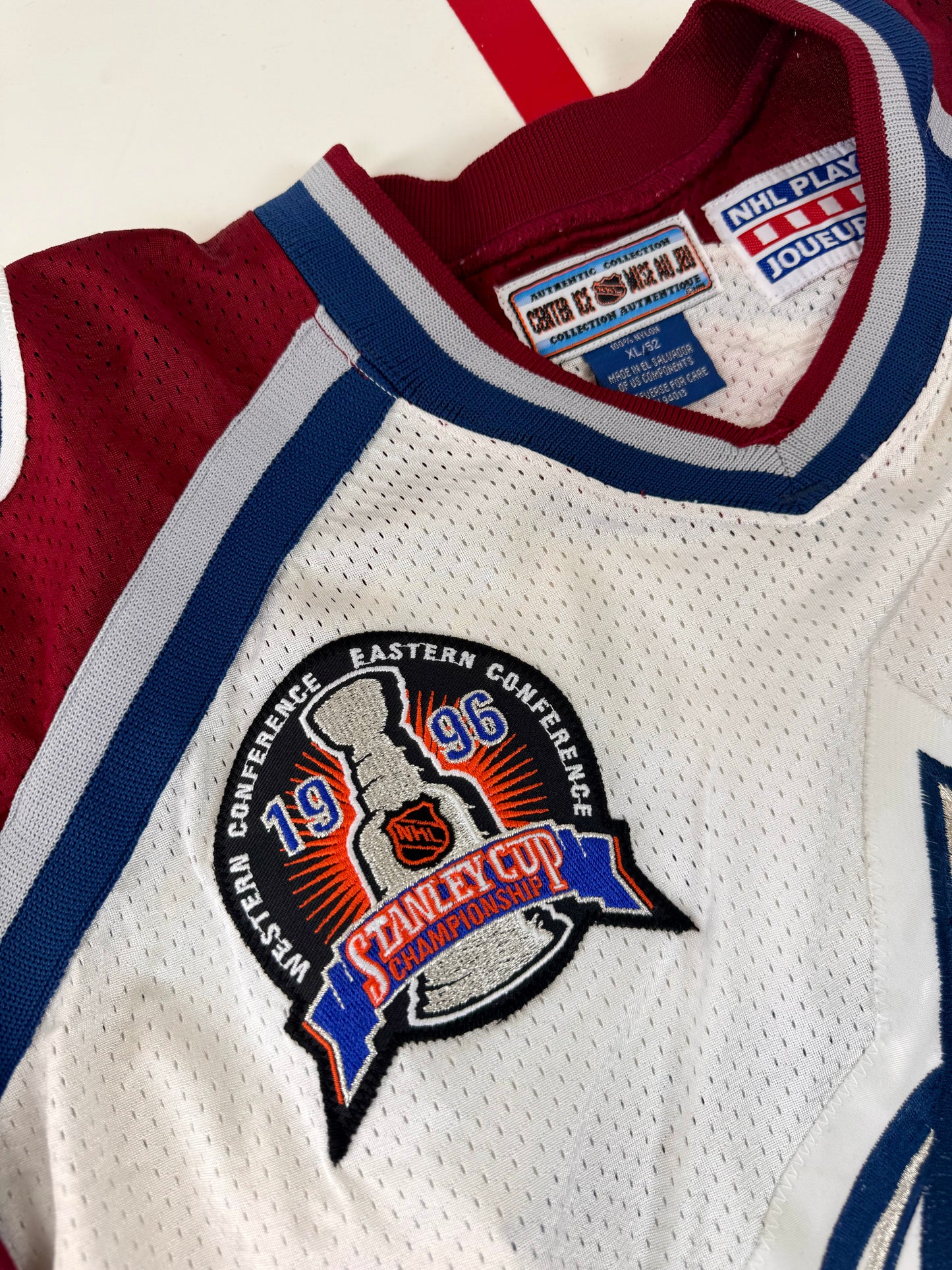 Colorado Avalanche Patrick Roy 1996 Stanley Cup Finals NHL Hockey Jersey (52/XL)