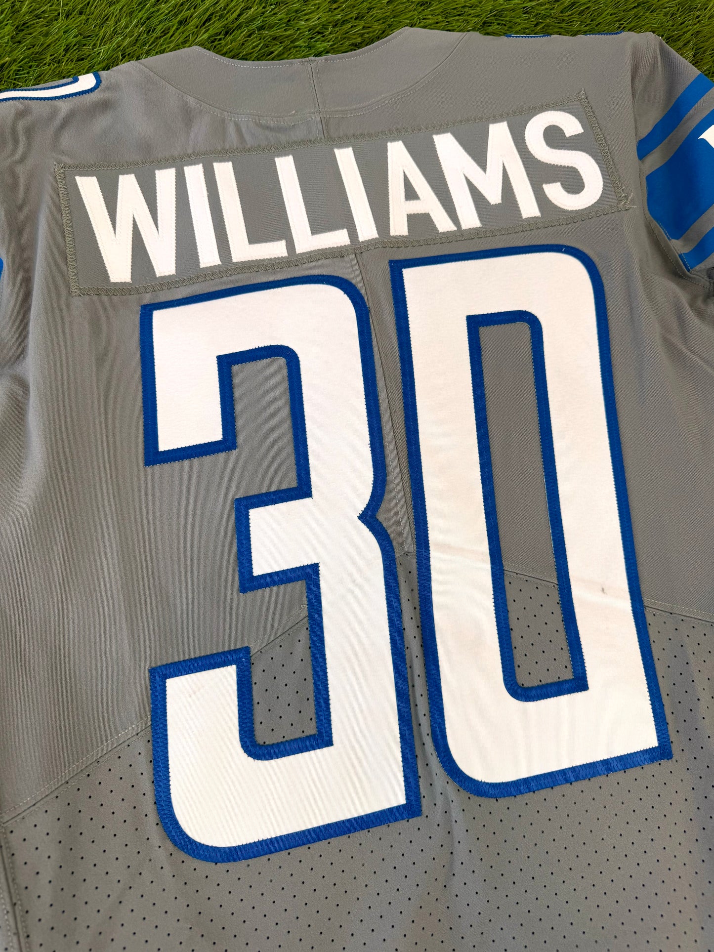 Detroit Lions 2022 Jamaal Williams Gray Alternate NFL Football Jersey (38/Small)
