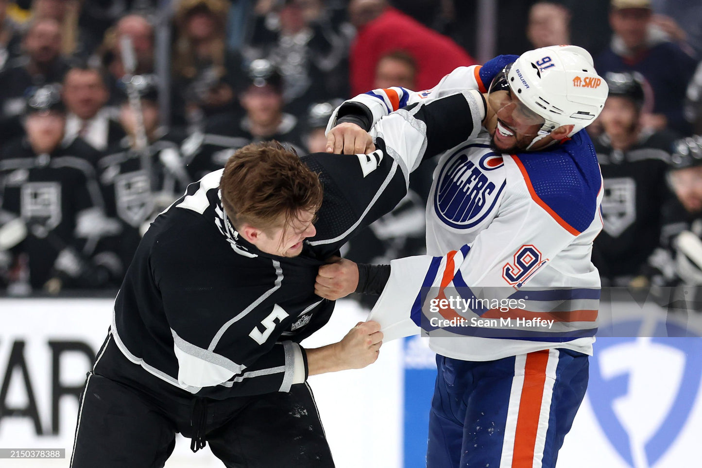Los Angeles Kings Andreas Englund 2024 Playoffs Game Worn NHL Hockey Jersey (58/XXL)