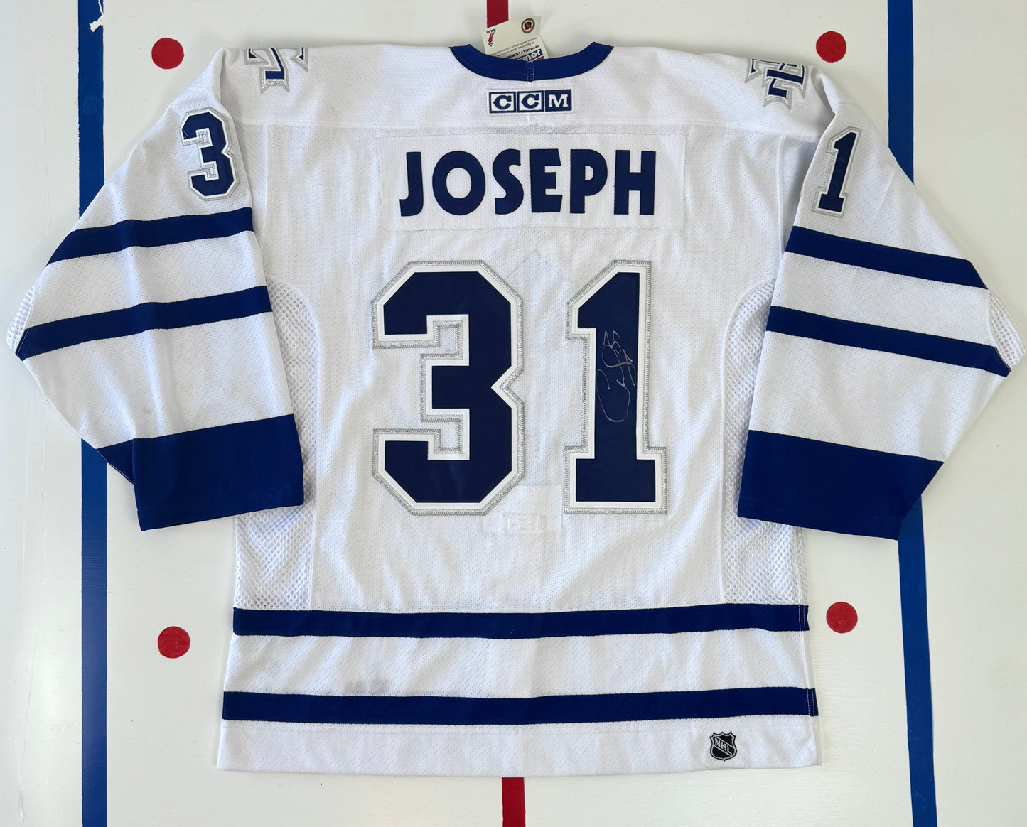 Toronto Maple Leafs Curtis Joseph 2000-2002 Signed NHL Hockey Jersey (52/XL)