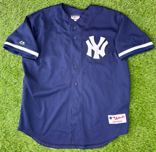 New York Yankees 2001 Mariano Rivera BP MLB Baseball Jersey (XL)