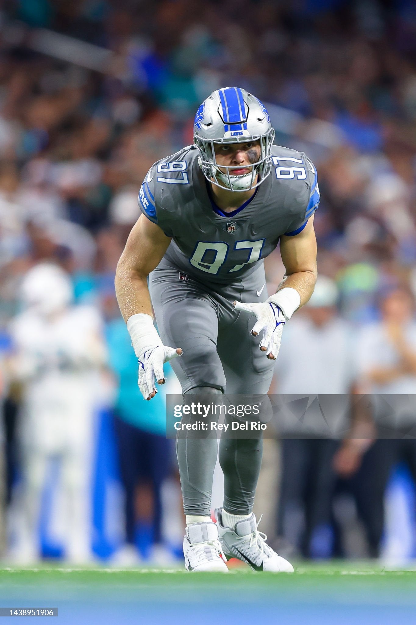 Detroit Lions Aidan Hutchinson 2022 NFL Football Jersey (46/Large)