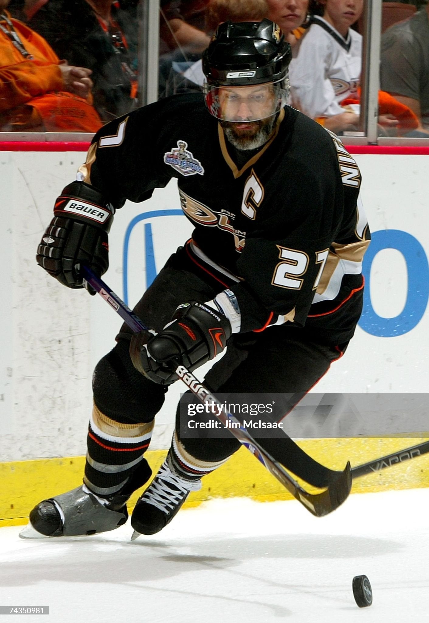 Anaheim Ducks Scott Niedermayer 2007 Stanley Cup Finals NHL Hockey Jersey (48/Large)