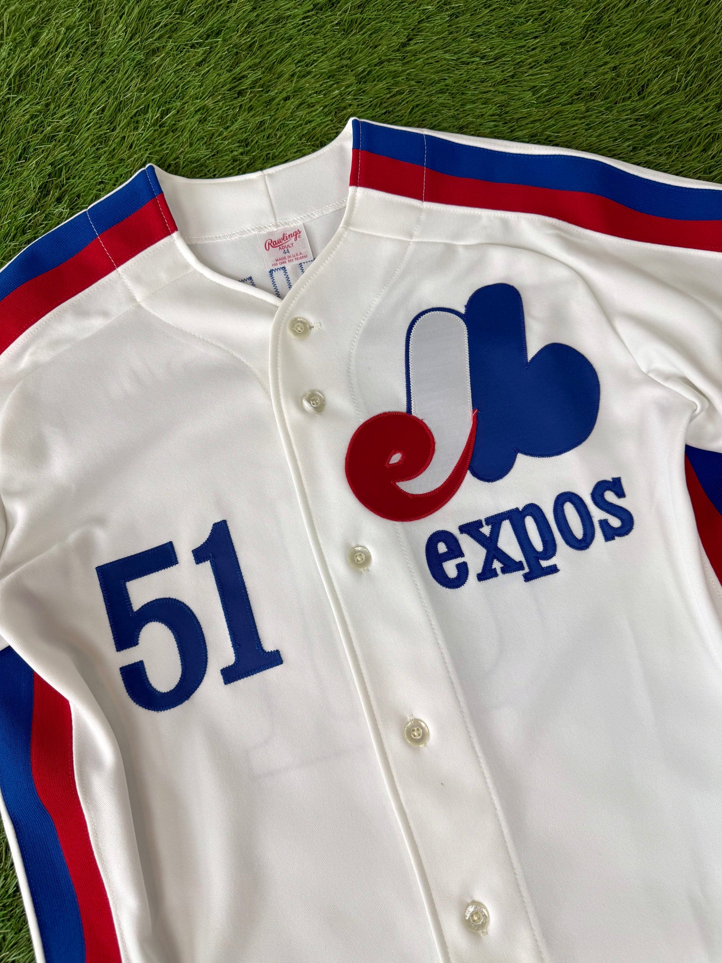 Montreal Expos Randy Johnson 1988-1989 MLB Baseball Jersey (44/Large)