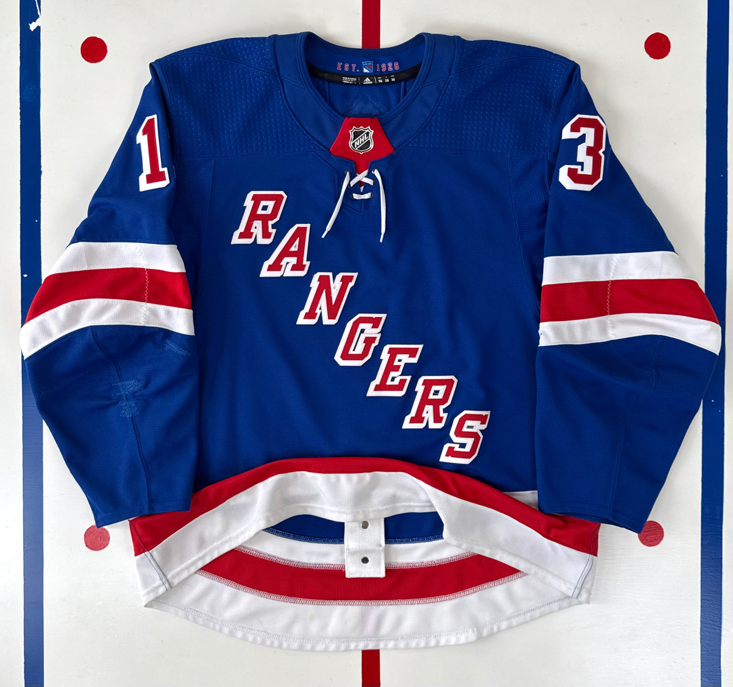 New York Rangers Alexis Lafrenière 2021-2024 NHL Hockey Jersey (56/XXL)