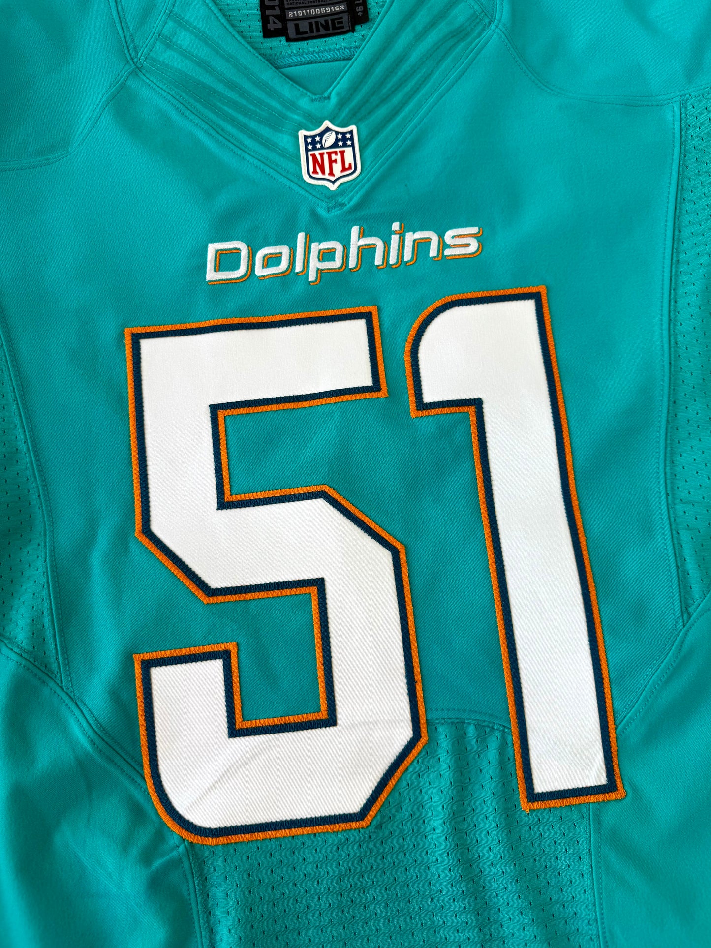 Miami Dolphins Mike Pouncey 2014 NFL Football Jersey (42/Medium)