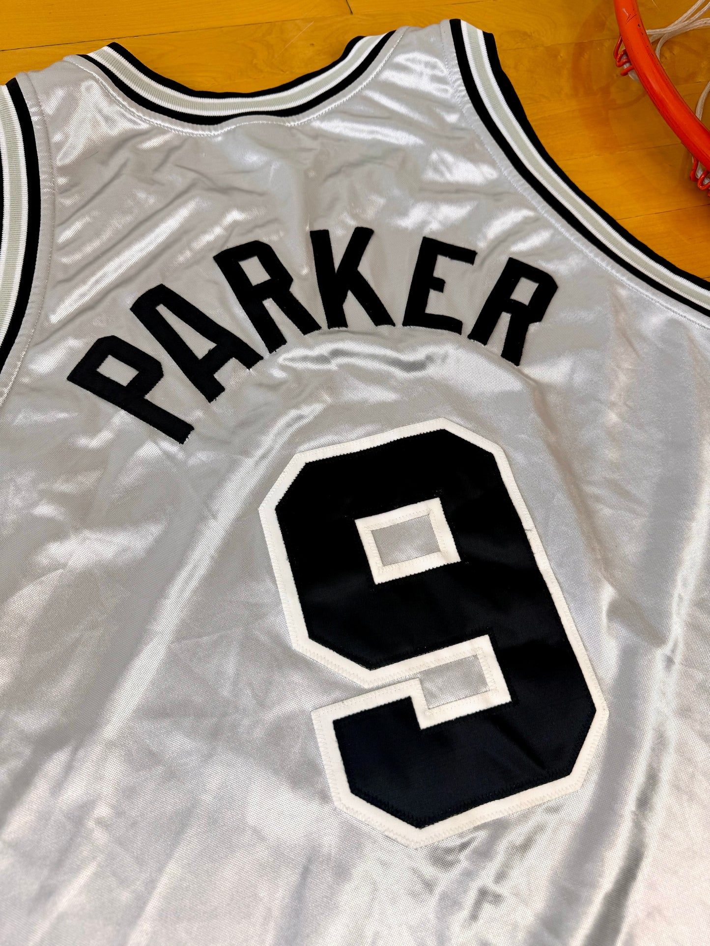 San Antonio Spurs 2003-2004 Tony Parker Throwback NBA Basketball Jersey (56/XXL)