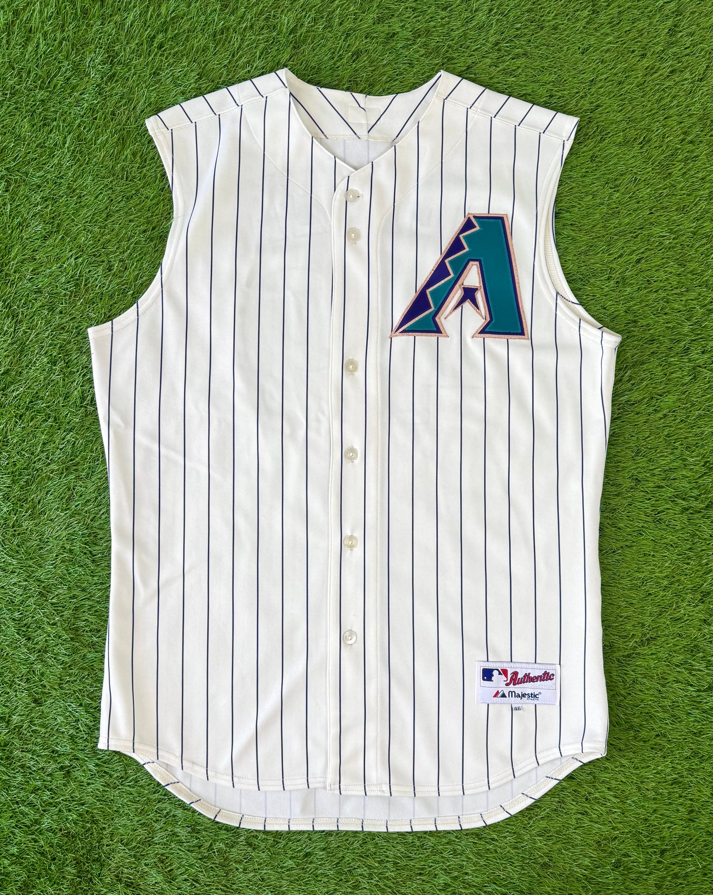 Arizona Diamondbacks Kyle Jensen 2016 Game Issued Throwback Vest Jersey (46/Large)