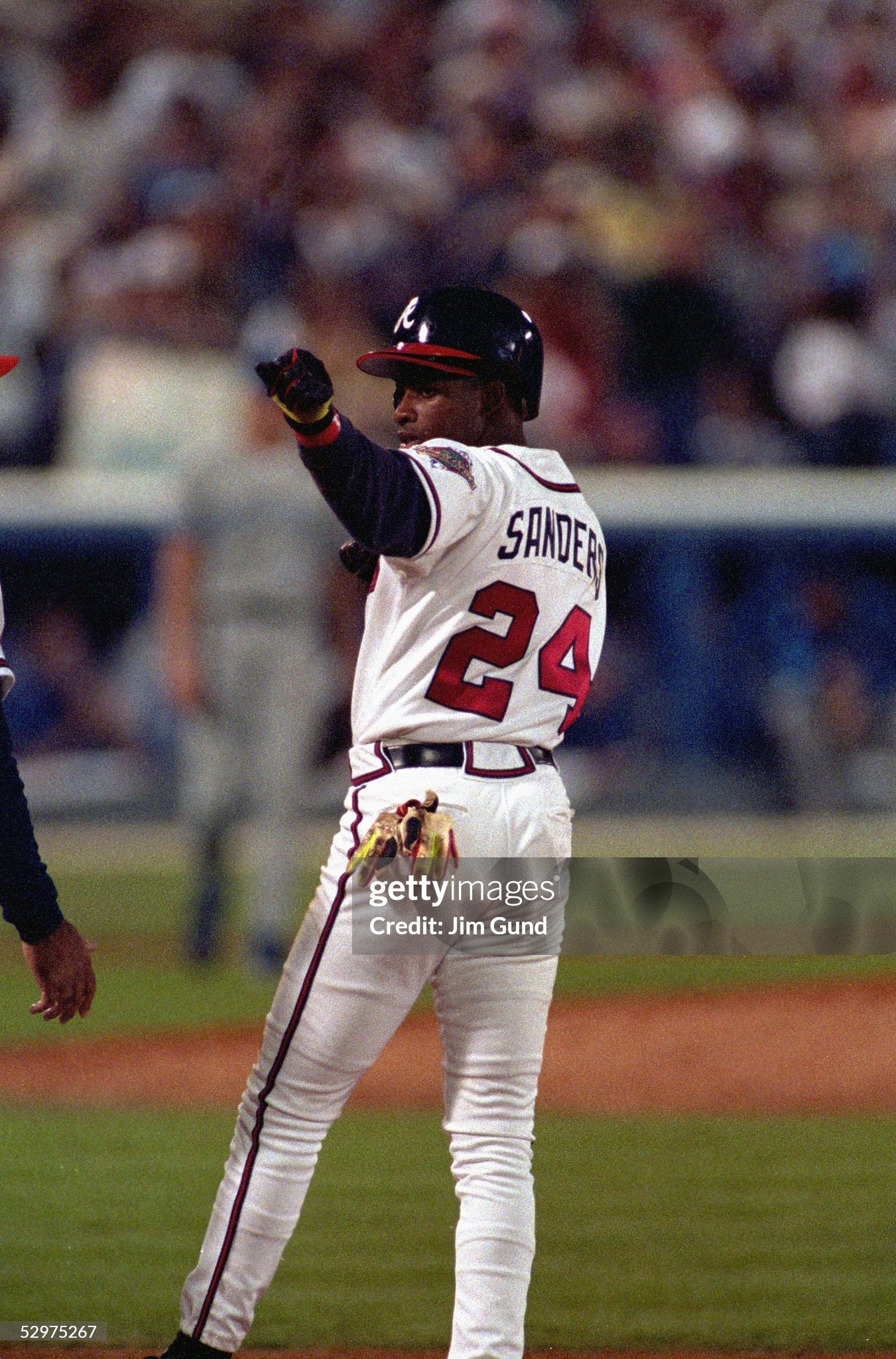Atlanta Braves Deion Sanders 1992 World Series MLB Baseball Vest Jersey and Undershirt (48/XL)
