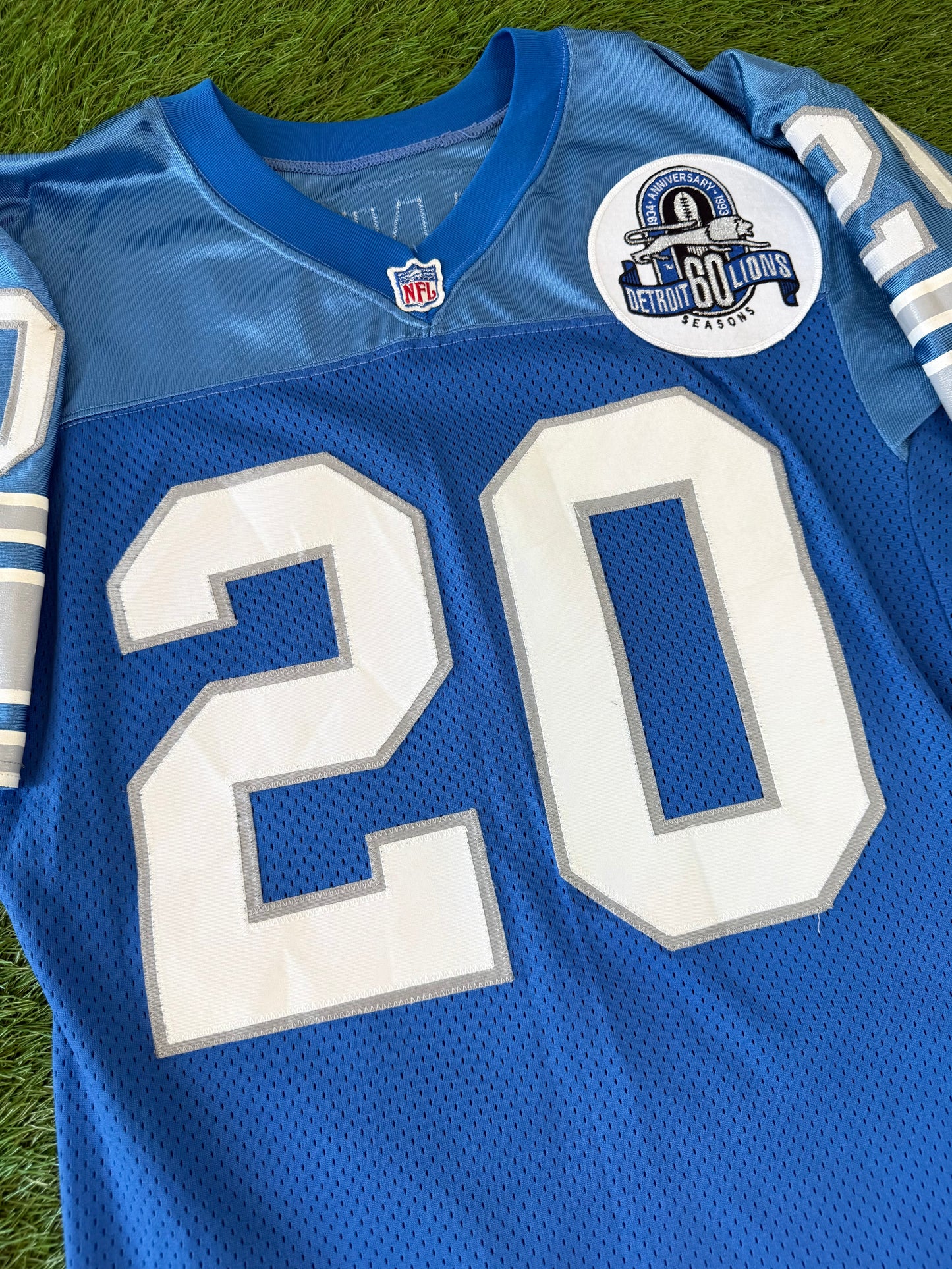 Detroit Lions Barry Sanders 1993 NFL Football Jersey (42/Medium)
