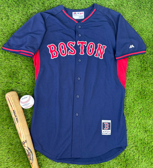 Boston Red Sox 2014 Dustin Pedroia Batting Practice MLB Baseball Jersey (44/Large)