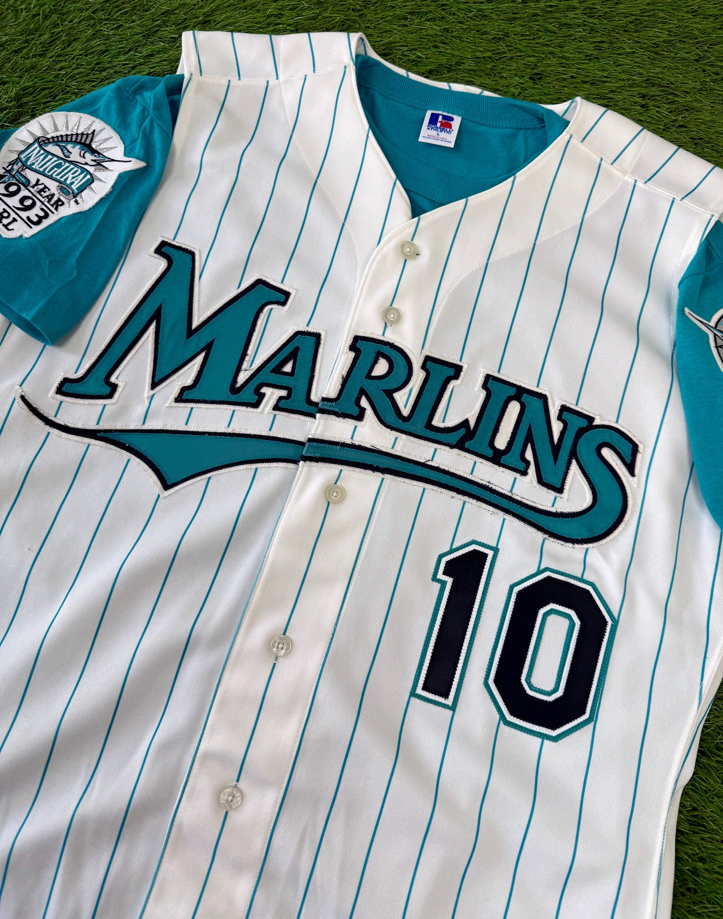 Florida Marlins Gary Sheffield 1993 MLB Baseball Vest Jersey and Undershirt (44/Large)