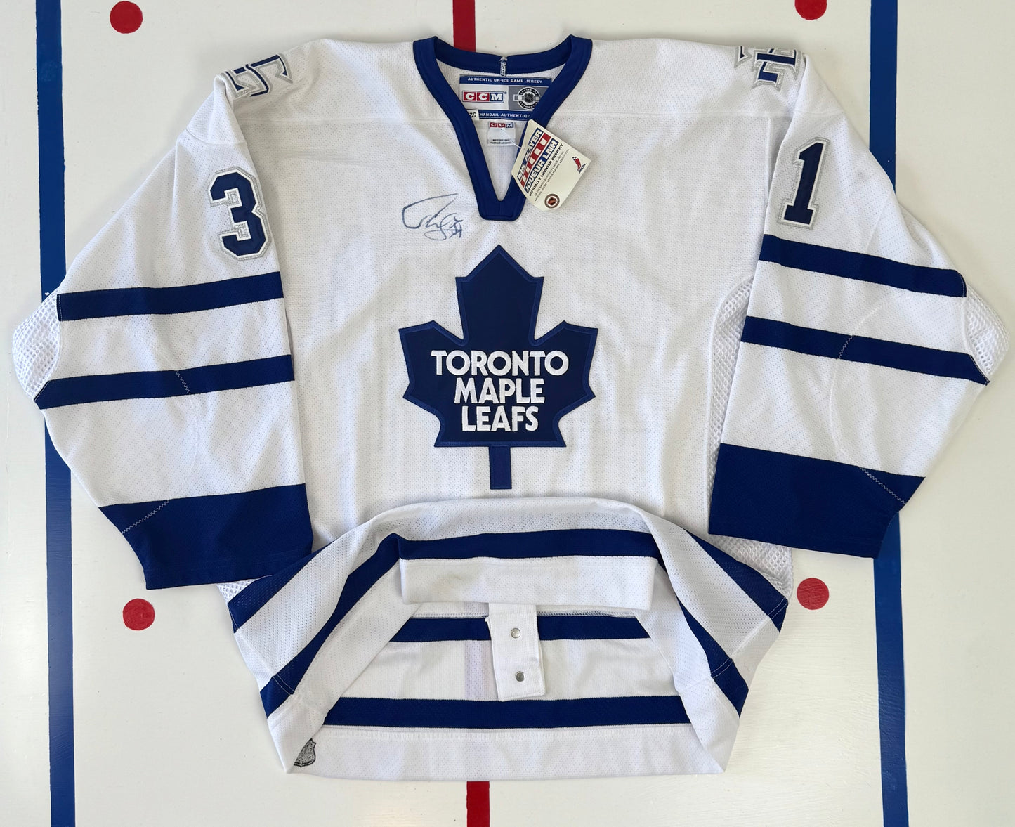 Toronto Maple Leafs Curtis Joseph 2000-2002 Signed NHL Hockey Jersey (52/XL)