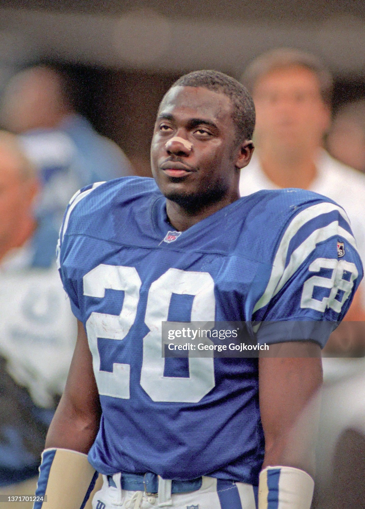 Indianapolis Colts Marshall Faulk 1995 NFL Football Jersey (46/Large)