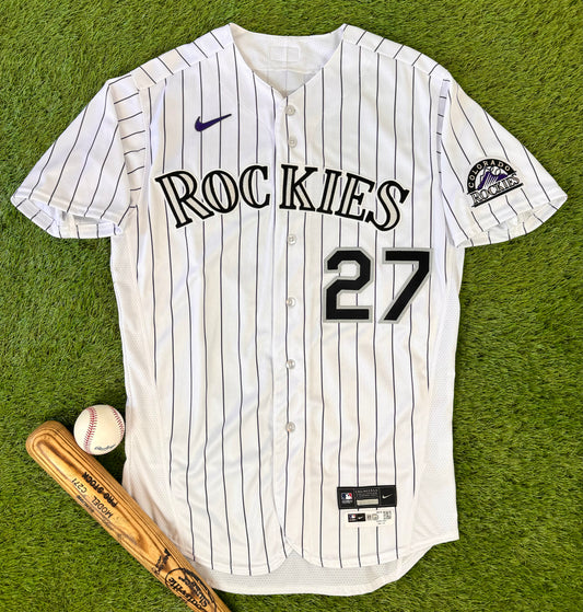 Colorado Rockies 2020 Trevor Story Game Issued MLB Baseball Jersey (44/Large)