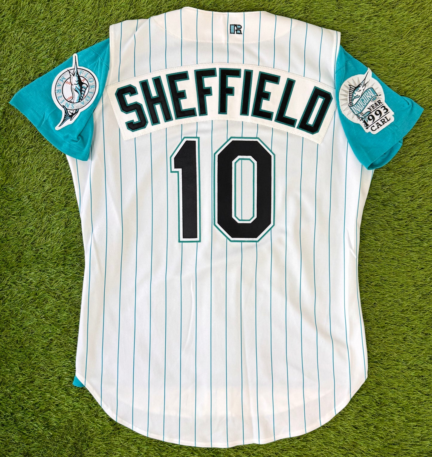 Florida Marlins Gary Sheffield 1993 MLB Baseball Vest Jersey and Undershirt (44/Large)