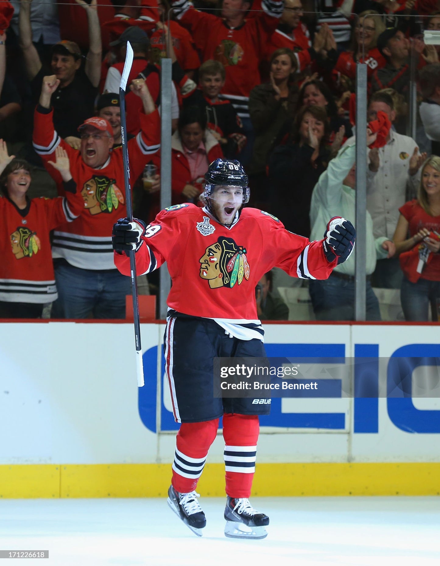 Chicago Blackhawks Patrick Kane 2013 Stanley Cup Finals NHL Hockey Jersey (46/Small)