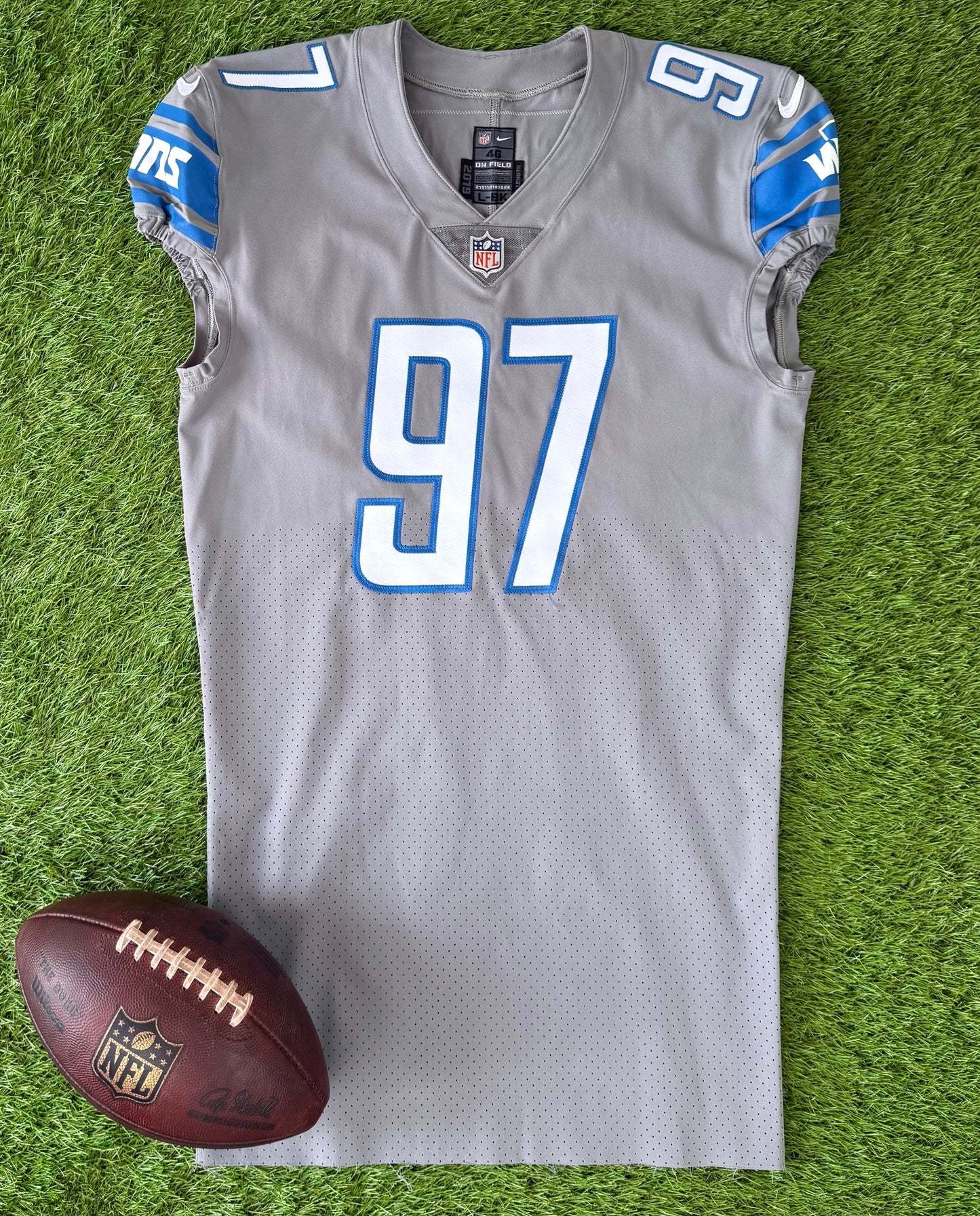 Detroit Lions Aidan Hutchinson 2022 NFL Football Jersey (46/Large)
