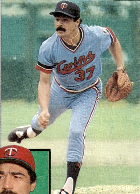 Minnesota Twins Bobby Castillo 1983 Game Worn MLB Baseball Jersey, Pants, and Stirrups (42/Medium)