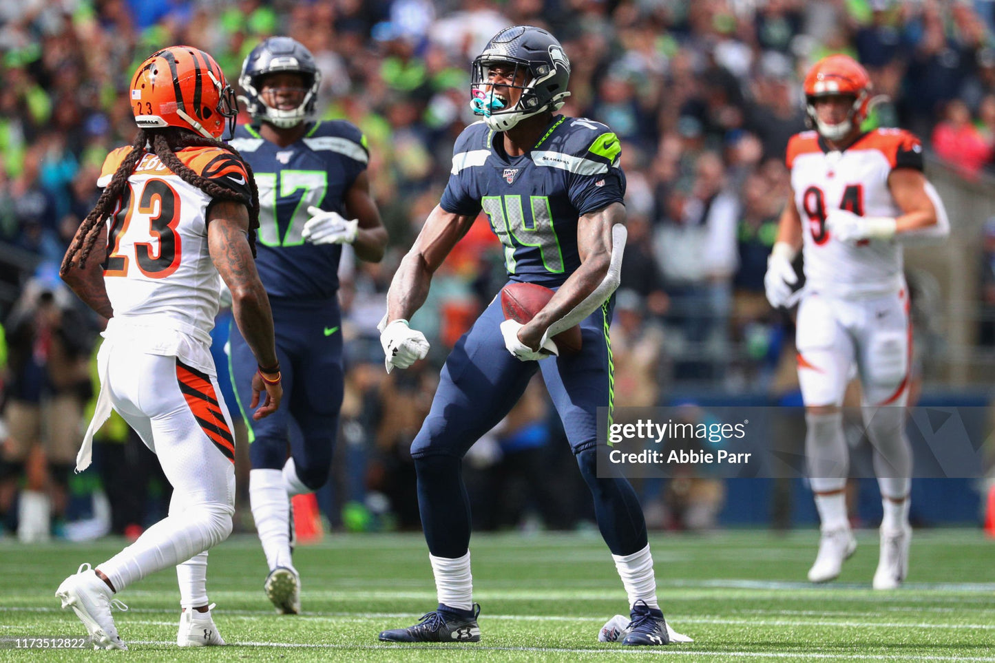 Seattle Seahawks D.K. Metcalf 2019 NFL Football Jersey (44/Large)