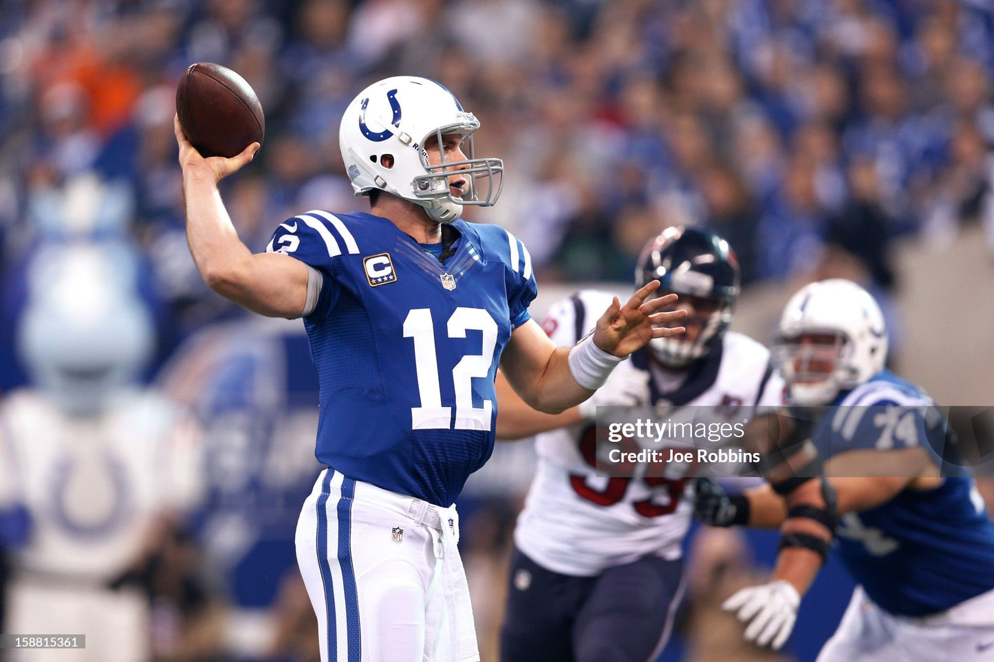 Indianapolis Colts Andrew Luck 2012 Team Issued NFL Football Jersey (44/Large)