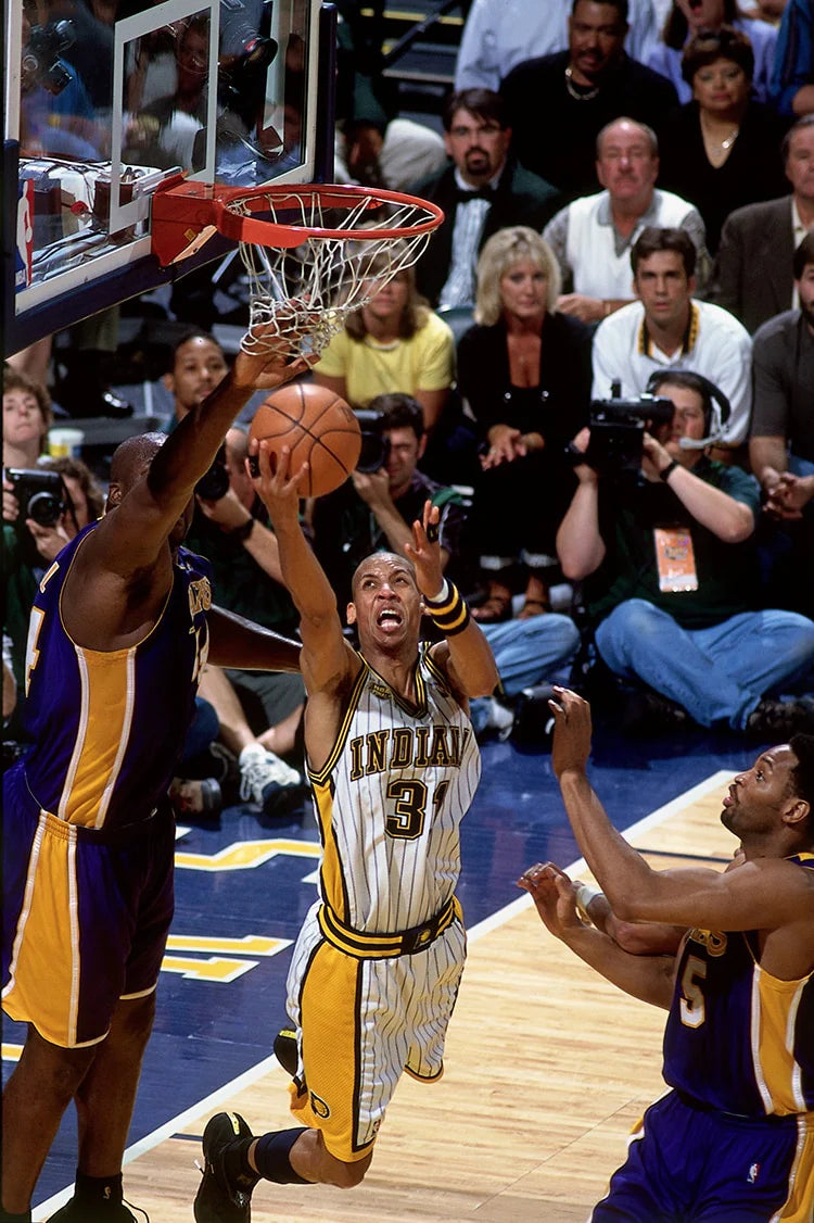 Indiana Pacers Reggie Miller 2000 NBA Finals Basketball Jersey (54/XXL)