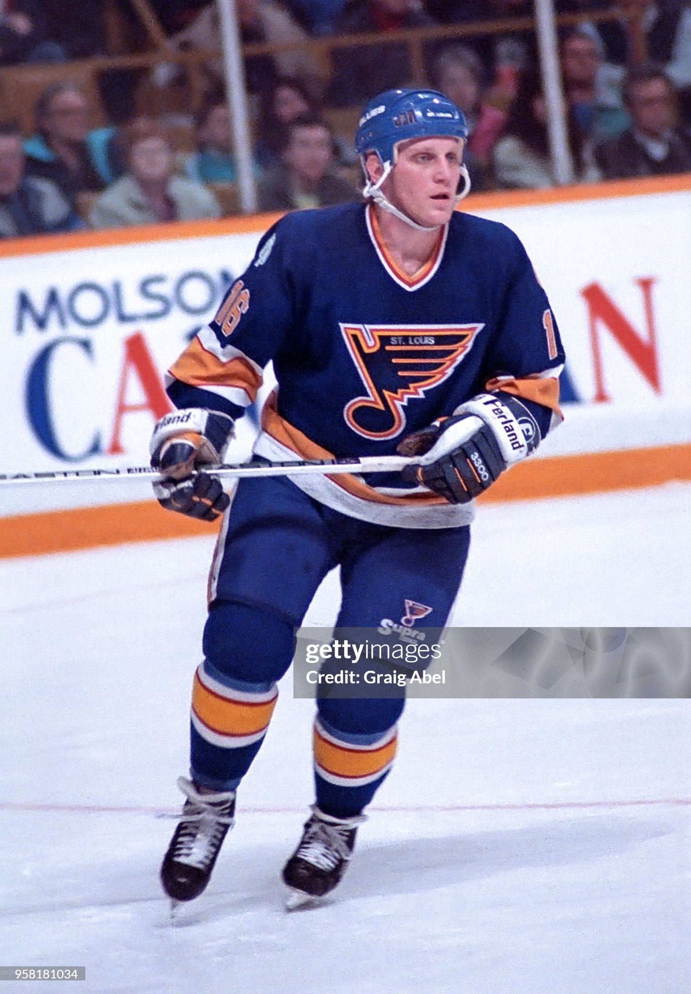 St. Louis Blues 1988-1989 Brett Hull NHL Hockey Jersey (44/Medium)