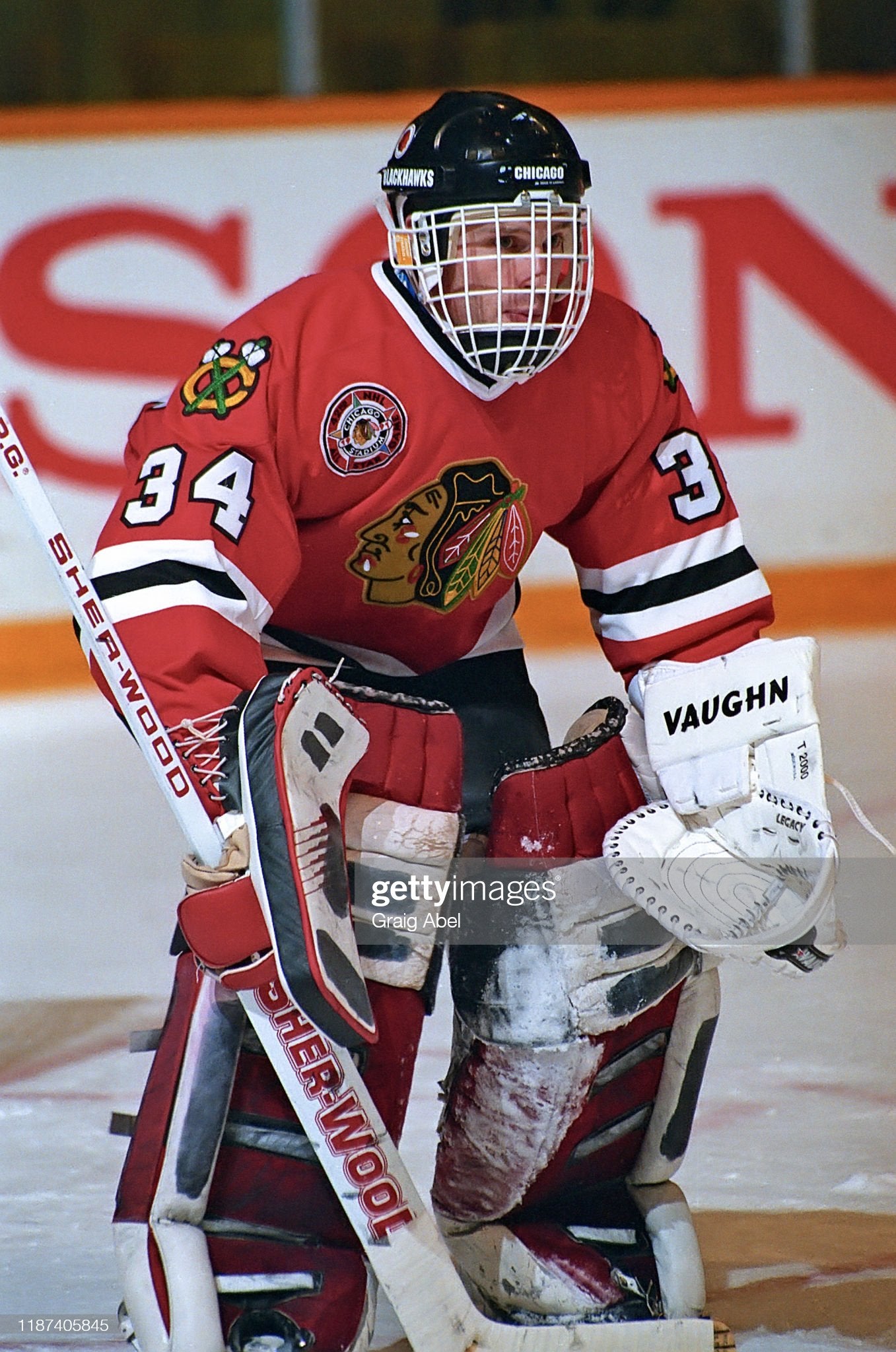Chicago Blackhawks 1990-1991 Dominik Hasek NHL Hockey Jersey (44/Medium)