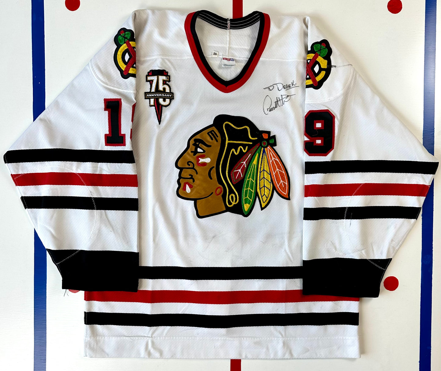 Chicago Blackhawks 2000-2001 Dean Mcammond Game Worn NHL Hockey Jersey (52/XL)