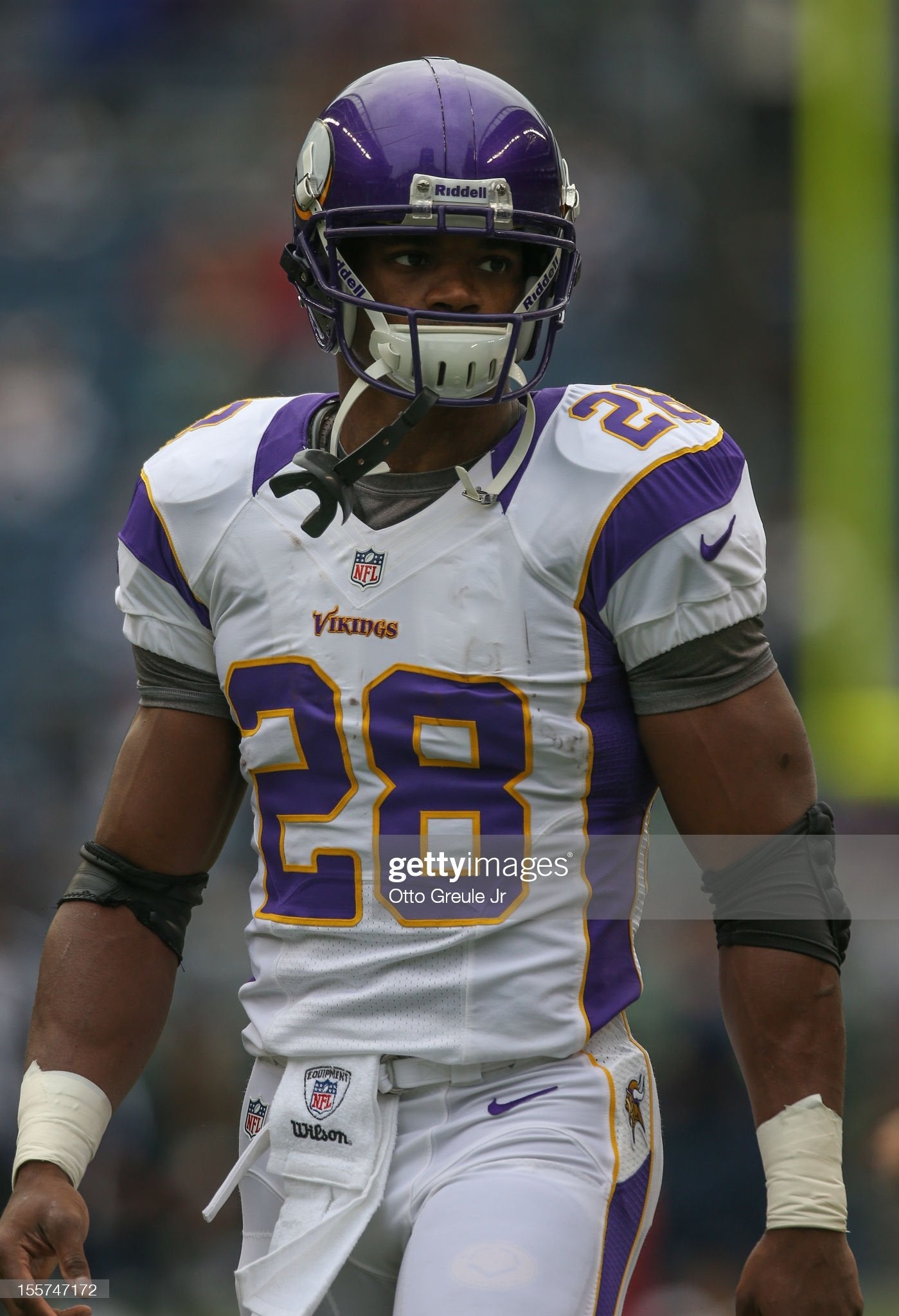 Minnesota Vikings Adrian Peterson 2012 Team Issued NFL Football Jersey (50/XL)