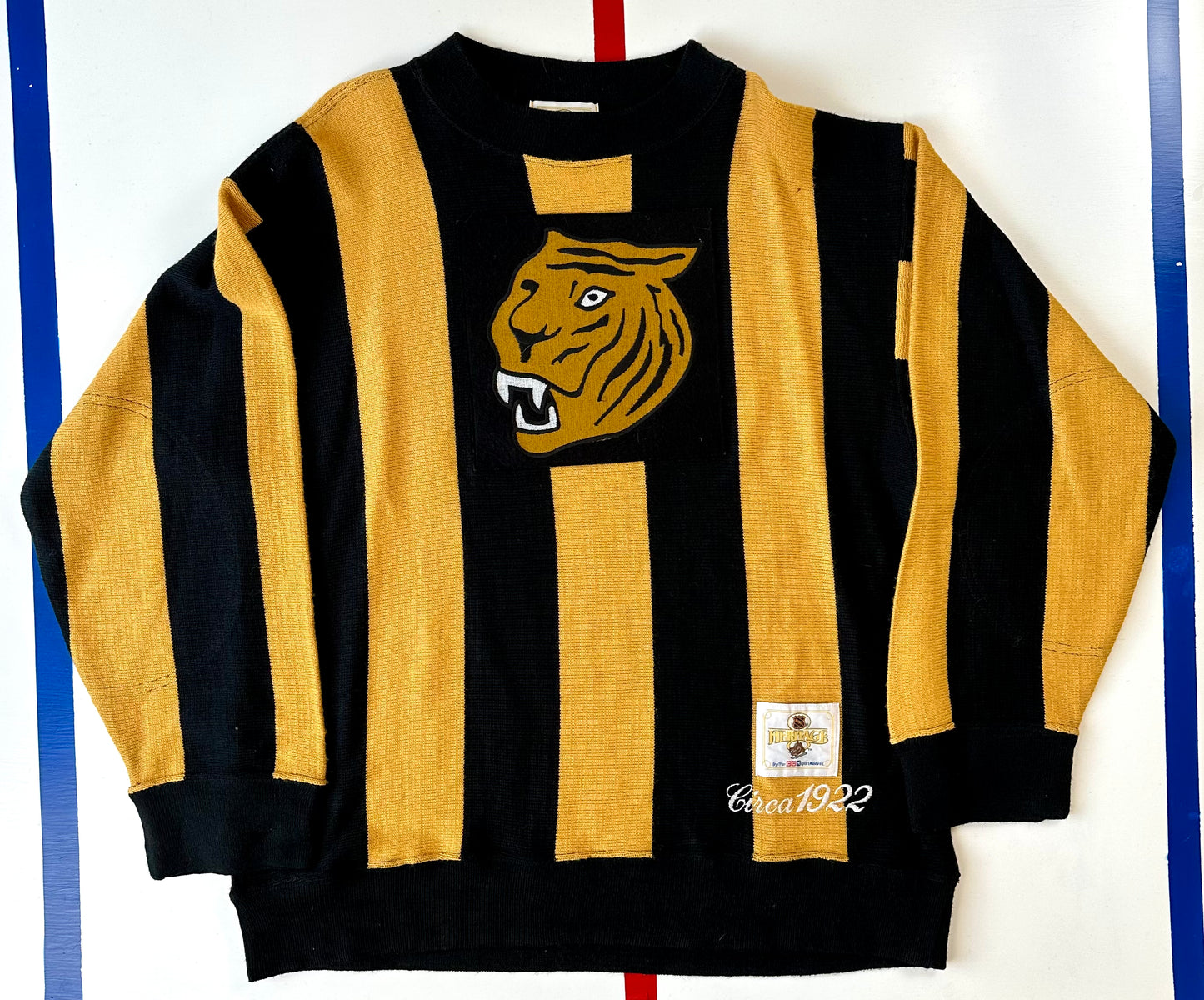 Hamilton Tigers 1922 Wool Sweater NHL Hockey Jersey (Small/Medium)