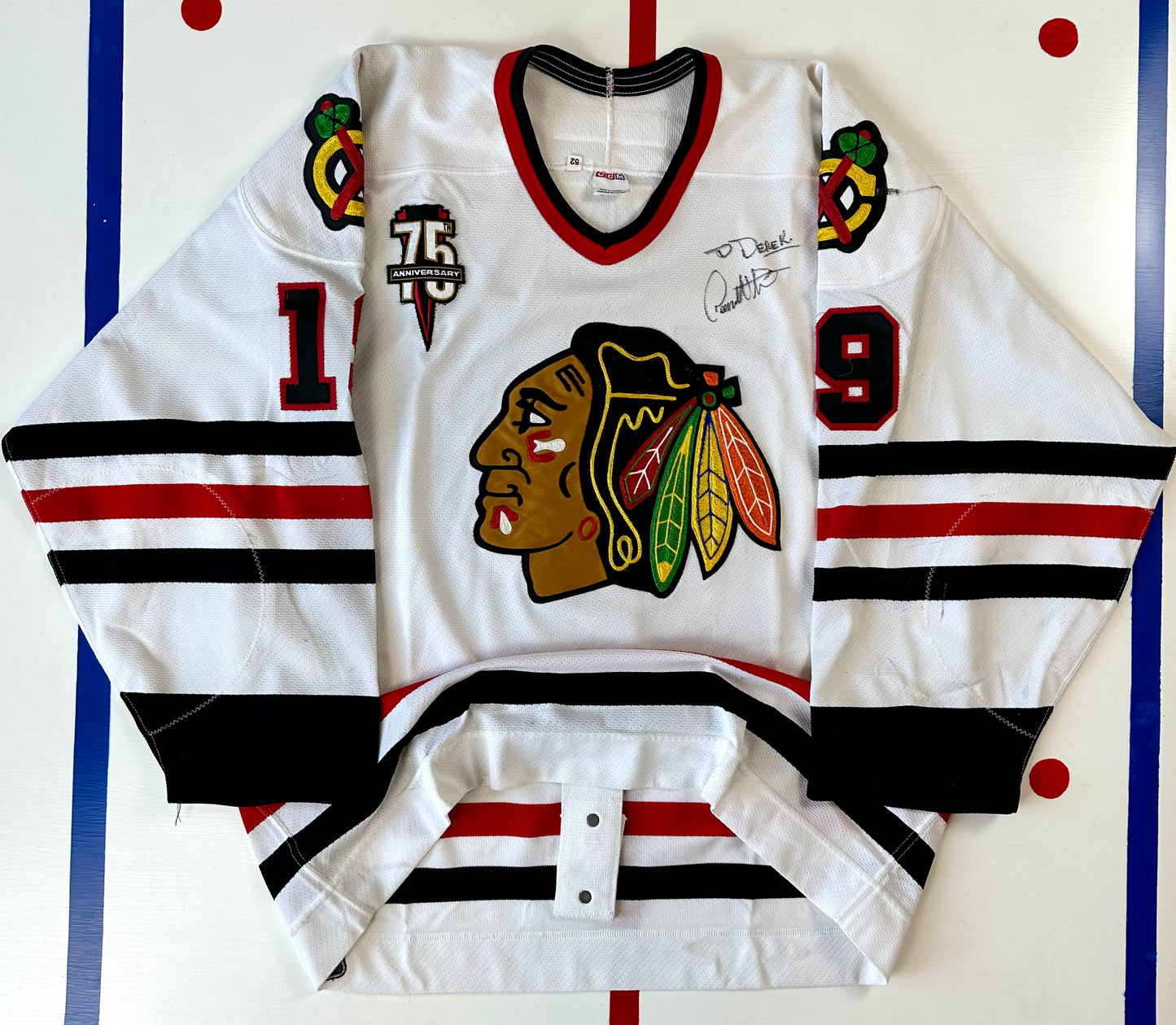 Chicago Blackhawks 2000-2001 Dean Mcammond Game Worn NHL Hockey Jersey (52/XL)