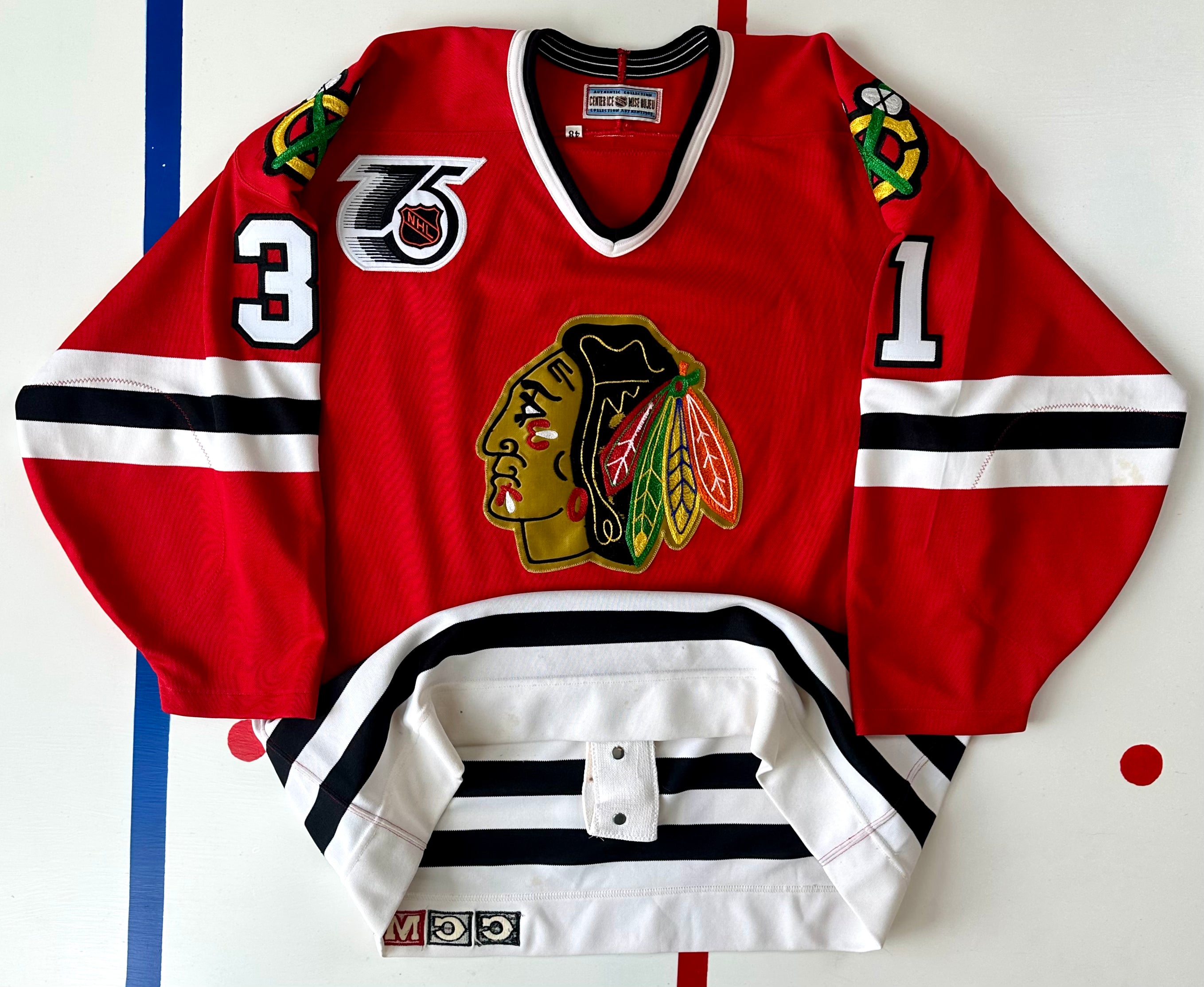 Chicago Blackhawks 1991-1992 Dominik Hasek NHL Hockey Jersey (44/Mediu –  Grail Snipes