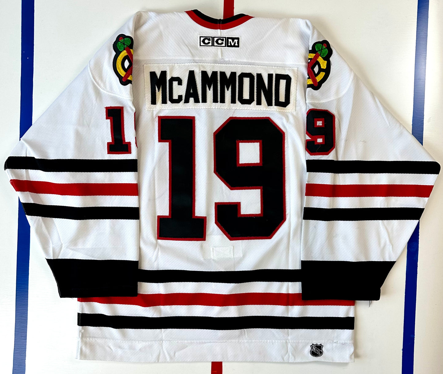 Chicago Blackhawks 2000-2001 Dean Mcammond Game Worn NHL Hockey Jersey (52/XL)