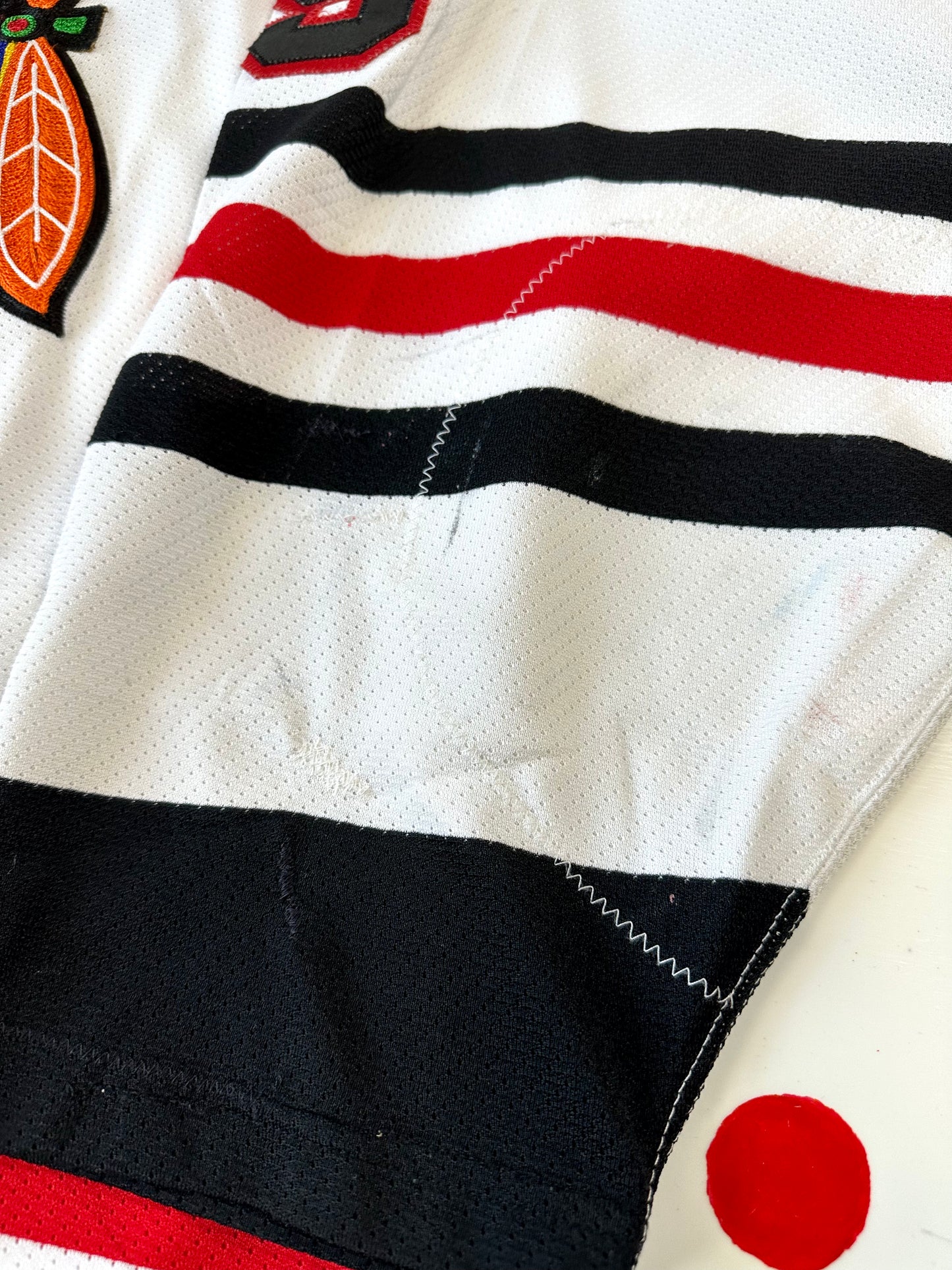Chicago Blackhawks 2000-2001 Dean Mcammond Game Worn NHL Hockey Jersey (52/XL)
