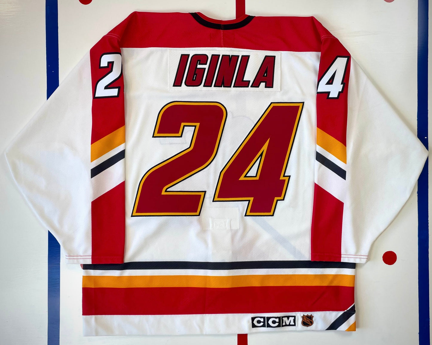 Calgary Flames Jarome Iginla 1996-1997 NHL Hockey Jersey (52/XL)