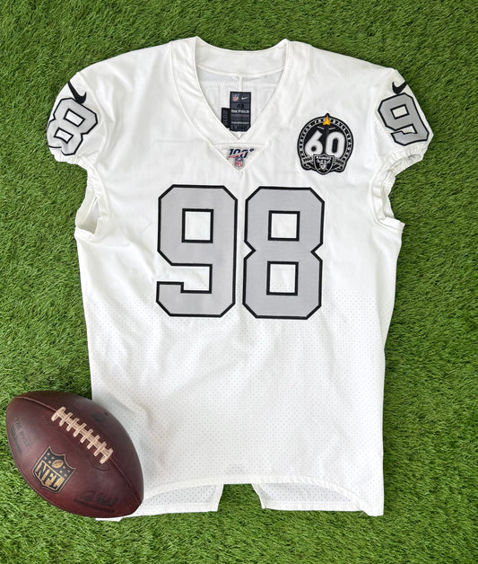 Oakland Raiders Maxx Crosby 2019 Alternate Throwback NFL Football Jersey (48/XL)