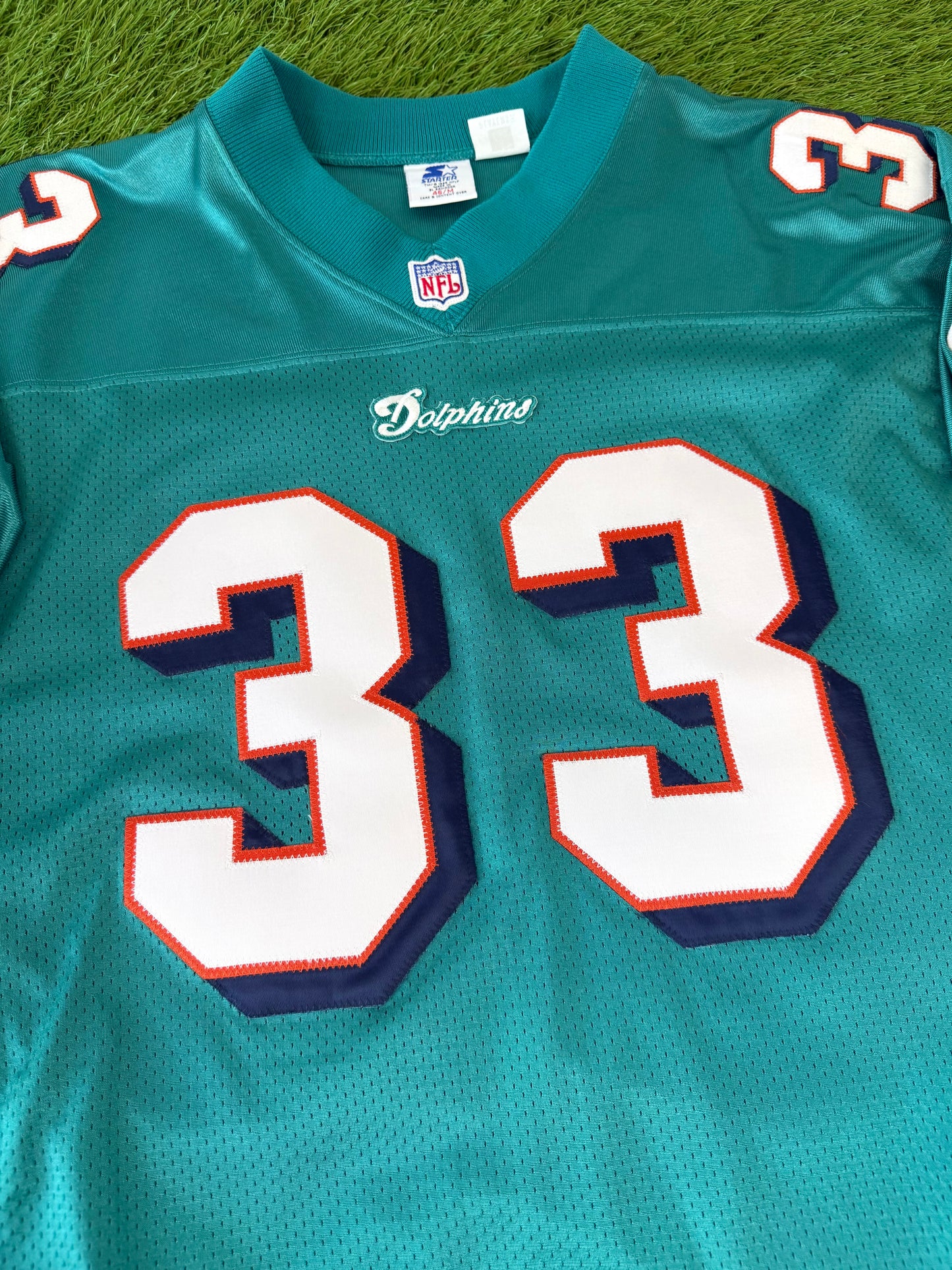 Miami Dolphins Karim Abdul-Jabbar 1997-1998 NFL Football Jersey (46/Medium)