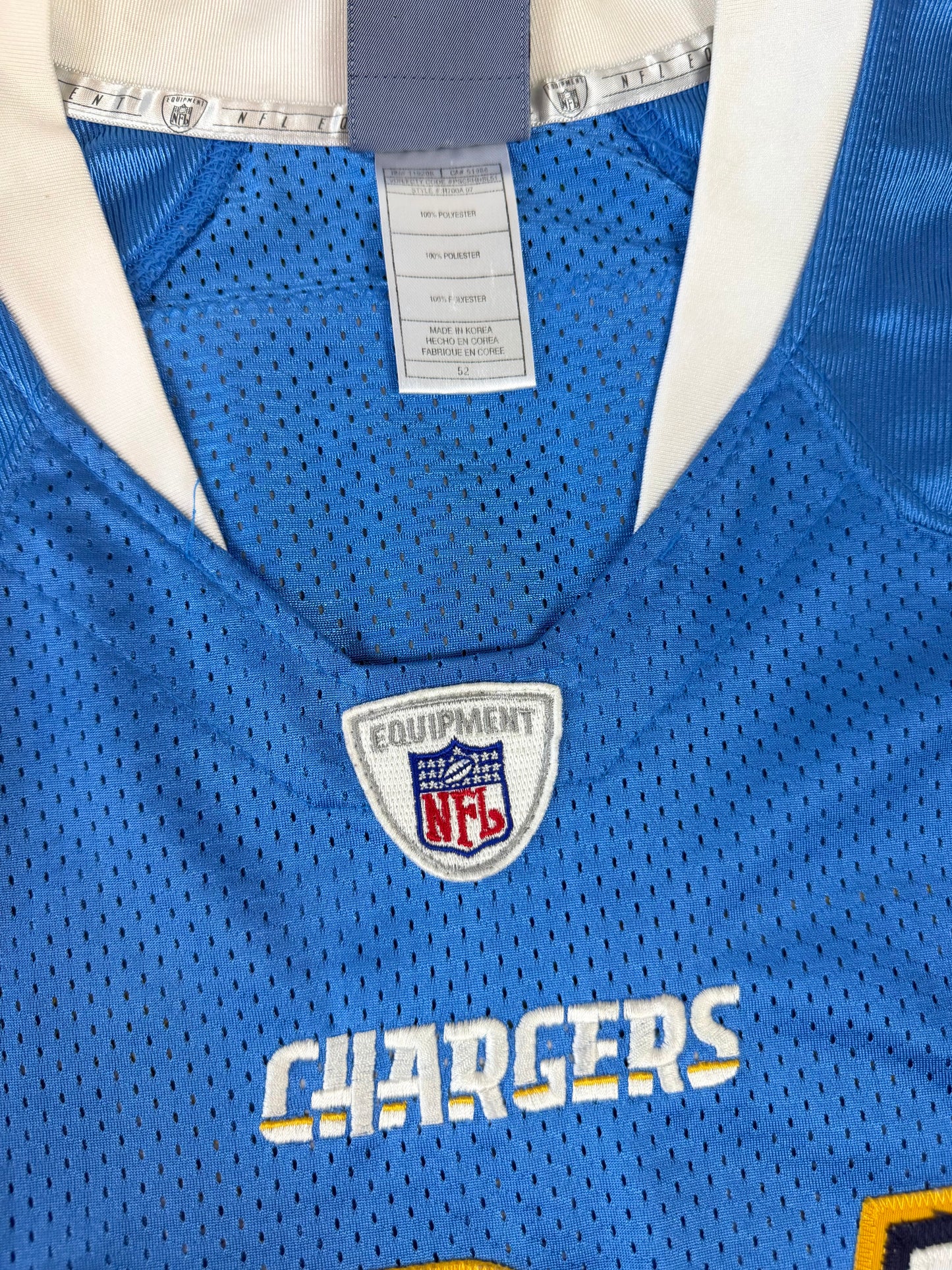 San Diego Chargers LaDainian Tomlinson 2007 NFL Football Jersey (52/XL)